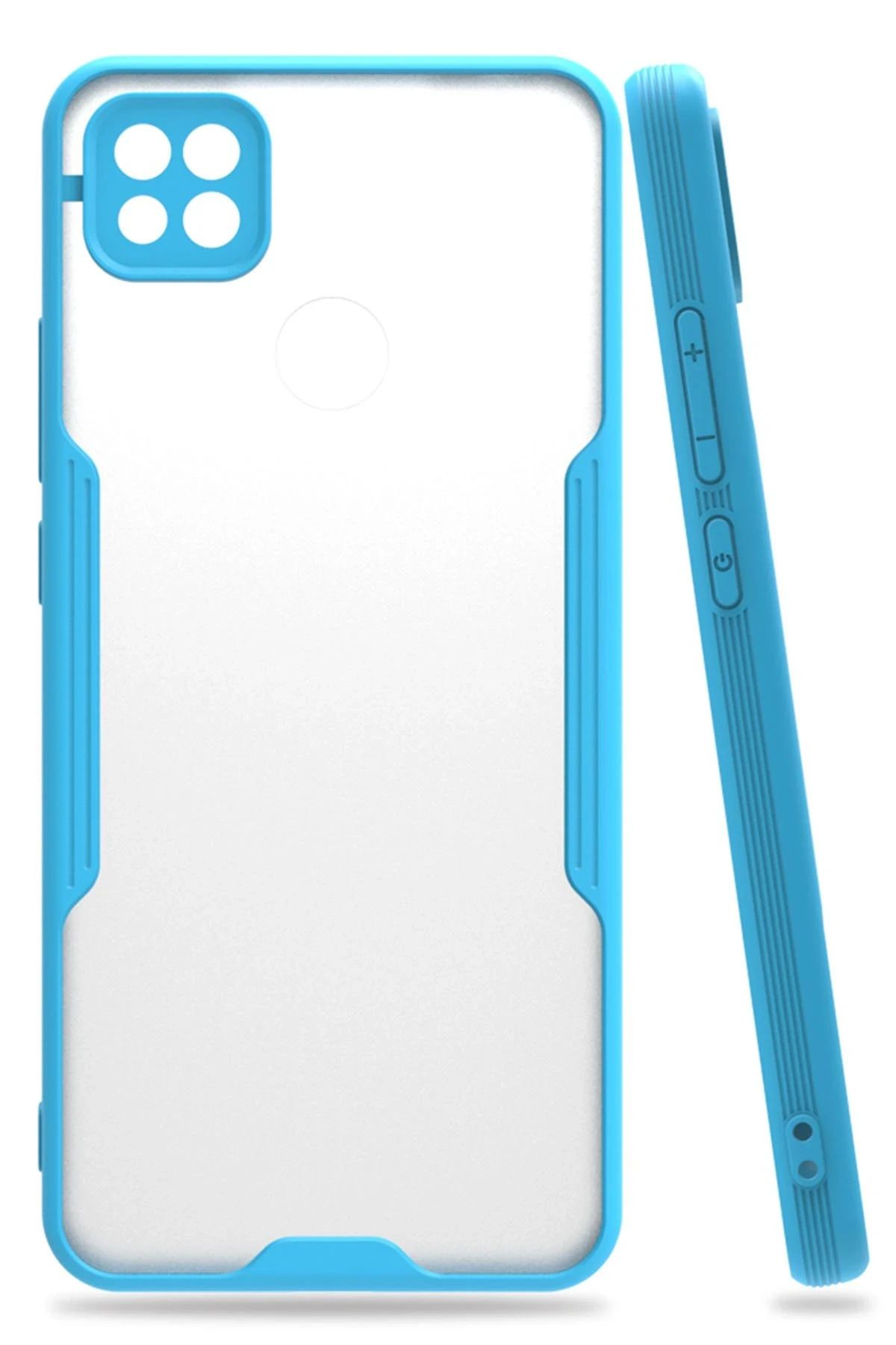 NewFace Xiaomi Redmi 9C Kılıf Platin Silikon - Mavi BSTMY