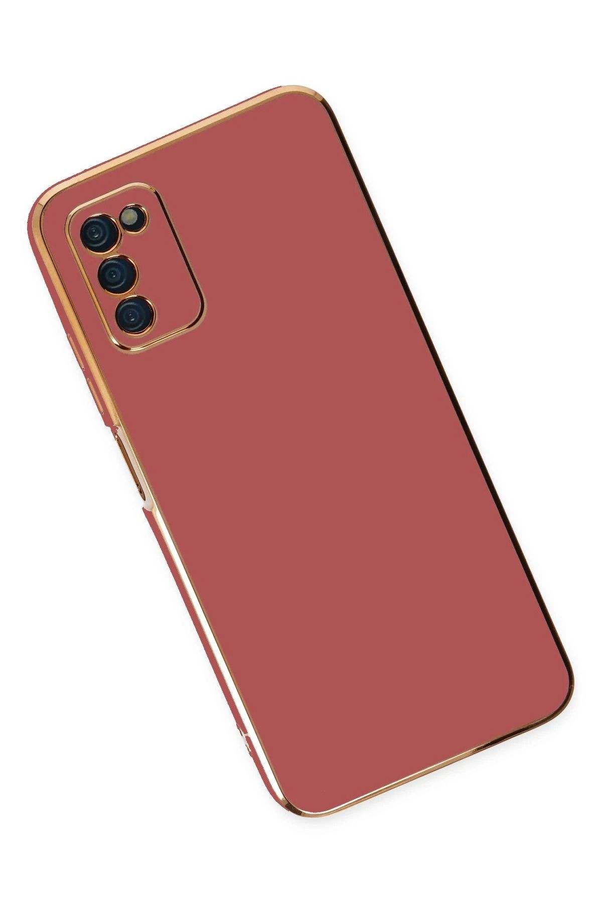 NewFace Samsung Galaxy A03S Kılıf Volet Silikon - Kırmızı BSTMY