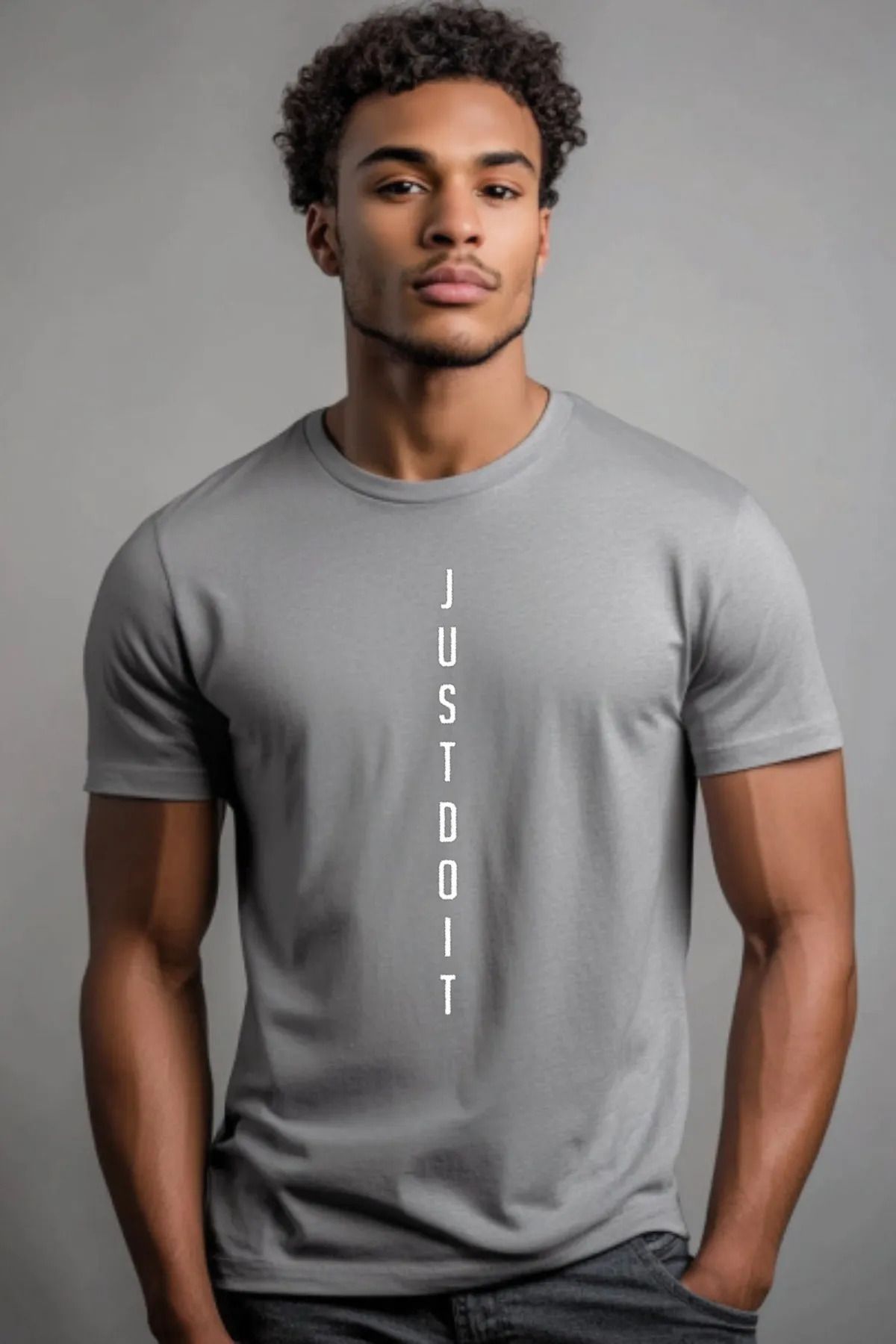 FeaR LeeS JUSTDOIT Baskılı Oversize T-shirt