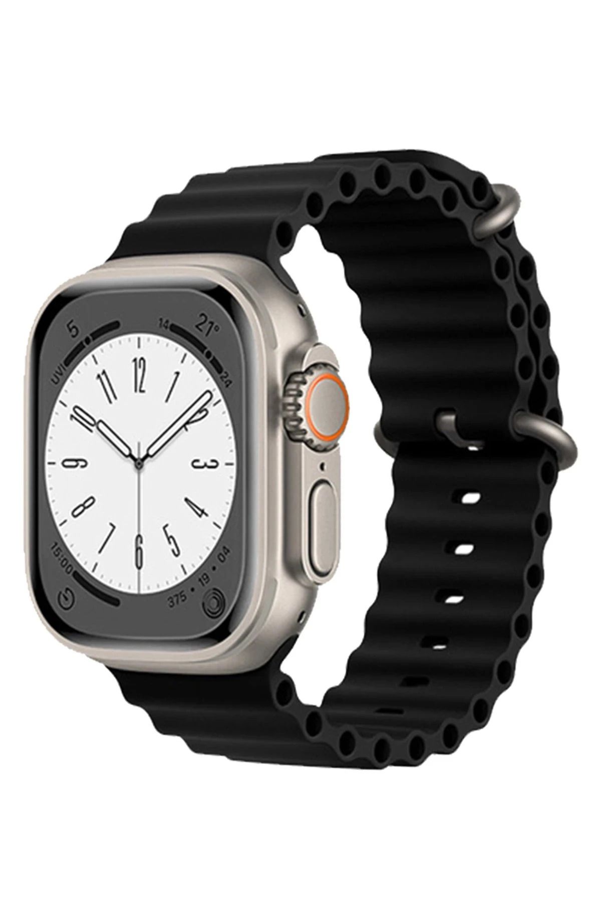 NewFace Apple Watch 38mm Ocean Kordon - Siyah SVLRS