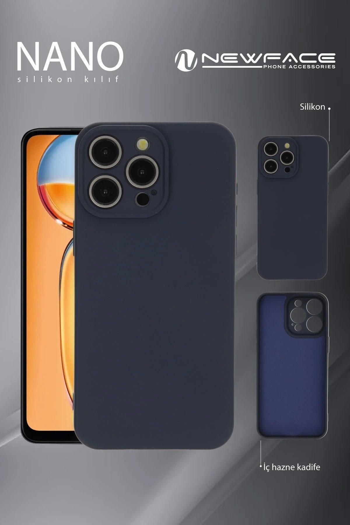 NewFace Realme 11 Pro Kılıf Nano içi Kadife Silikon - Pudra uyumlu