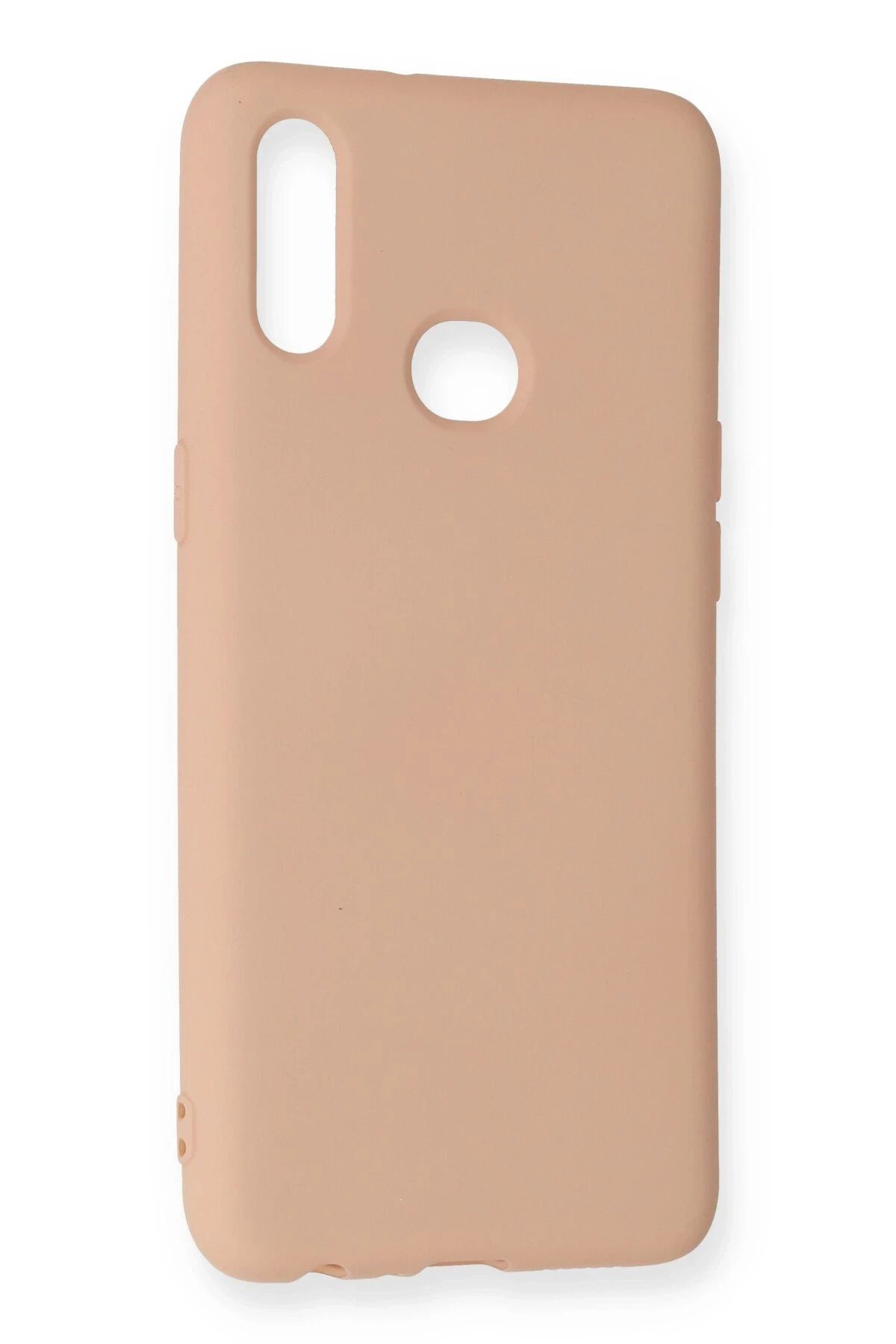 NewFace Galaxy A10S Kılıf Nano içi Kadife Silikon - Pudra BSTMY