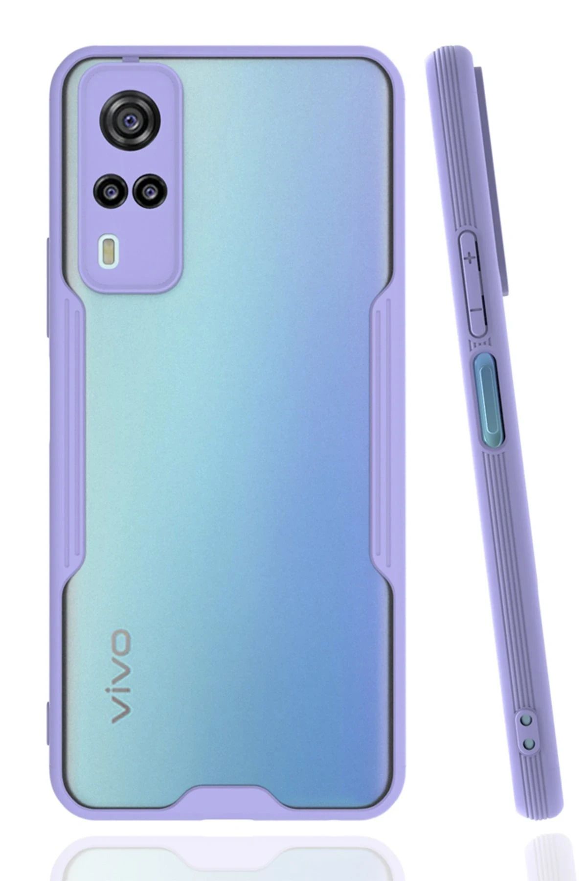 NewFace Vivo Y53S Kılıf Platin Silikon - Lila BSTMY