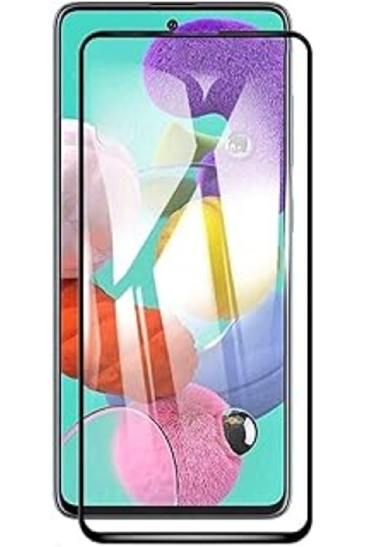 Pazarcan Artlayns Samsung A51 Temperli 9H Sertlikte Ekan Koruycu Cam Tam Kaplama