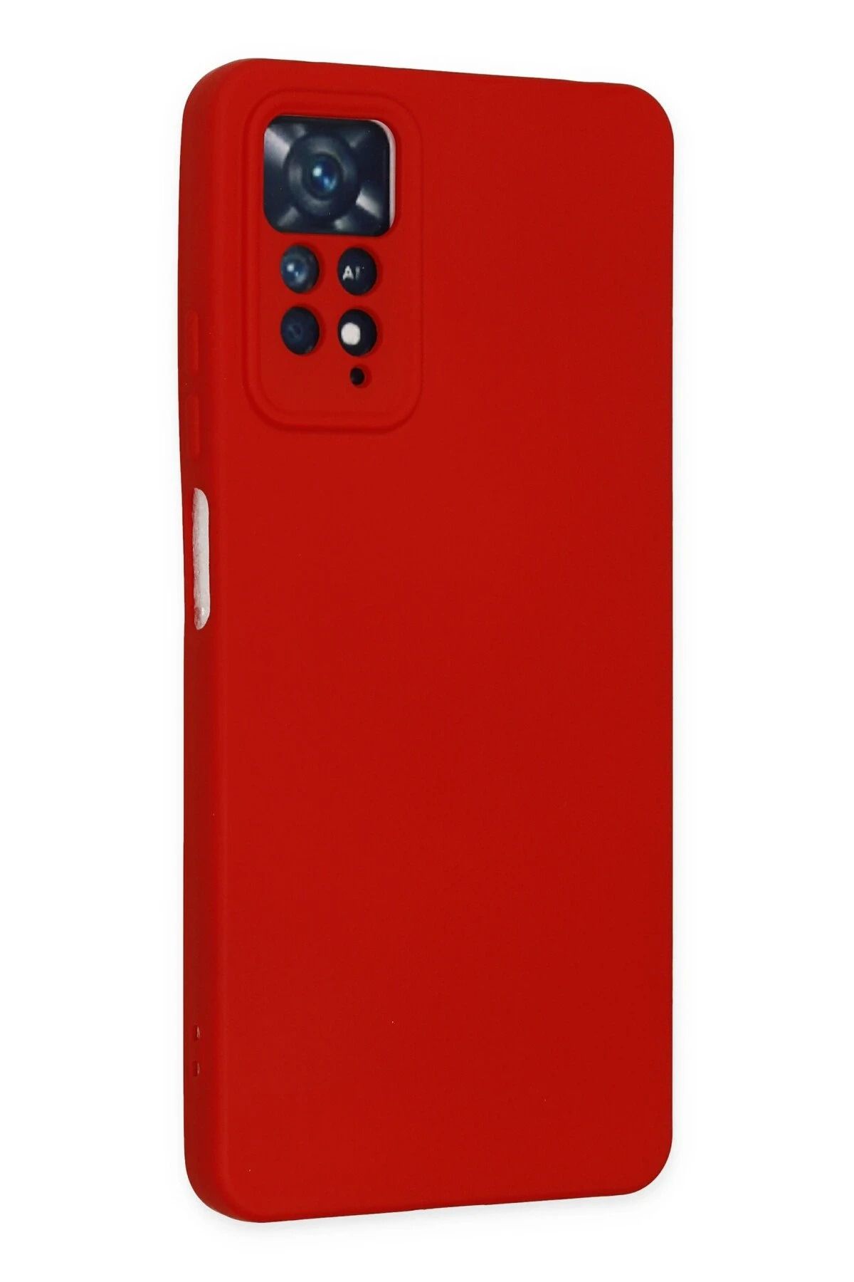 NewFace Xiaomi Redmi Note 11 Pro Kılıf Nano içi Kadife Silikon - Kırmızı BSTMY