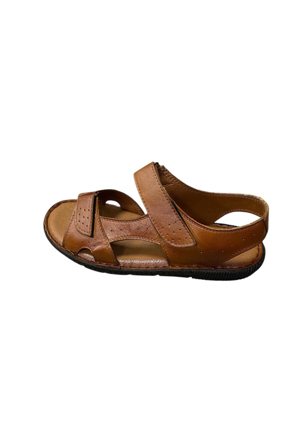 PANTER Erkek Hakiki Deri Sandalet