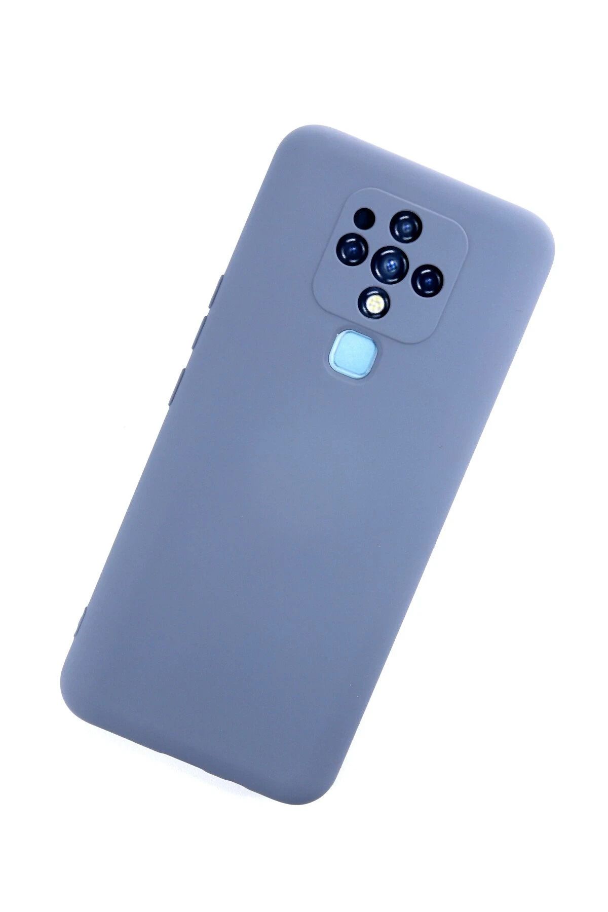 NewFace Tecno Camon 16 Uyumlu  Kılıf Nano içi Kadife Silikon - Gri