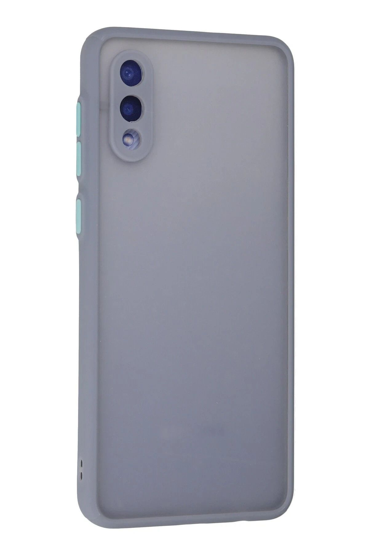 NewFace Samsung Galaxy A02 Kılıf Montreal Silikon Kapak - Gri SVLRS