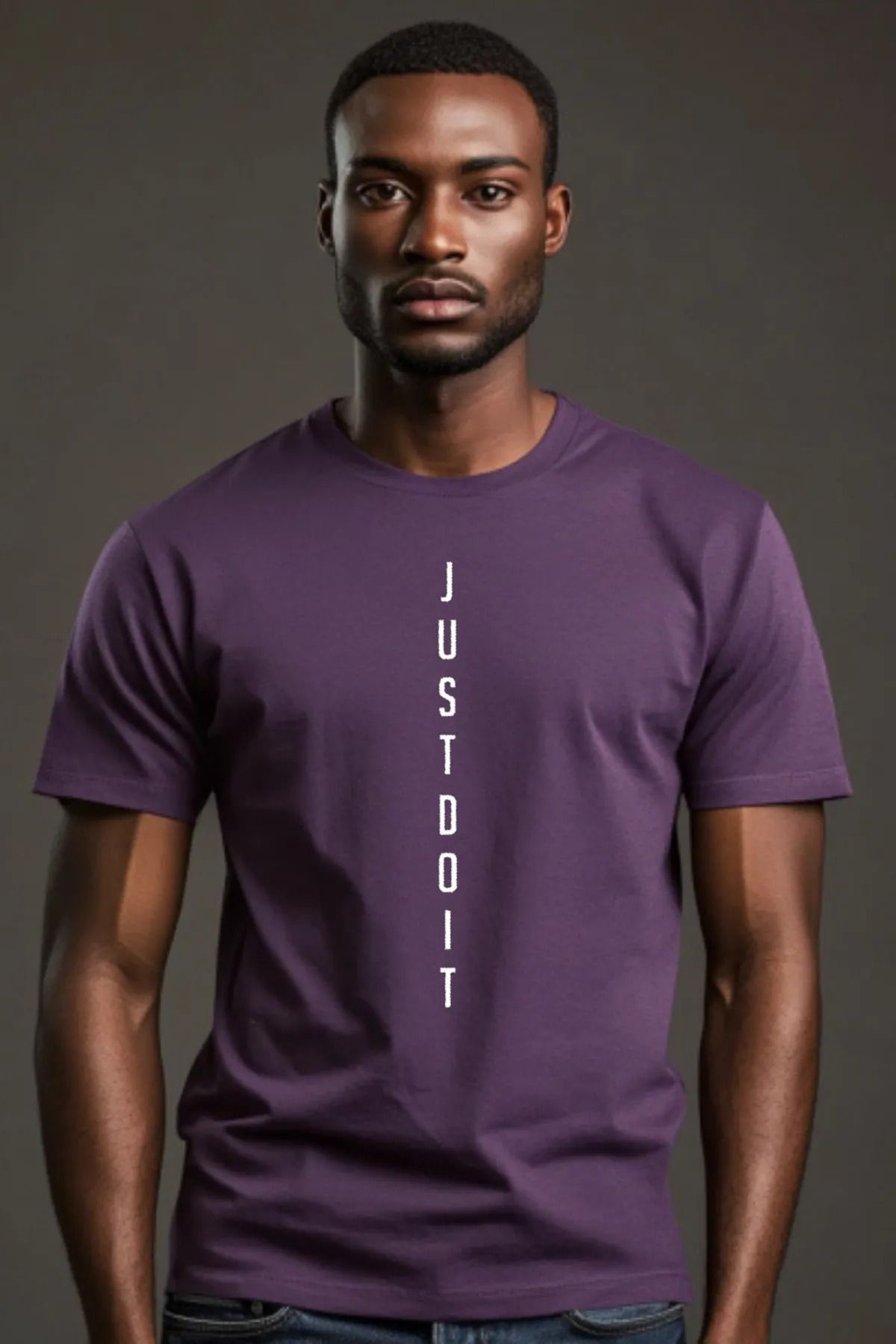 FeaR LeeS JUSTDOIT Baskılı Oversize T-shirt