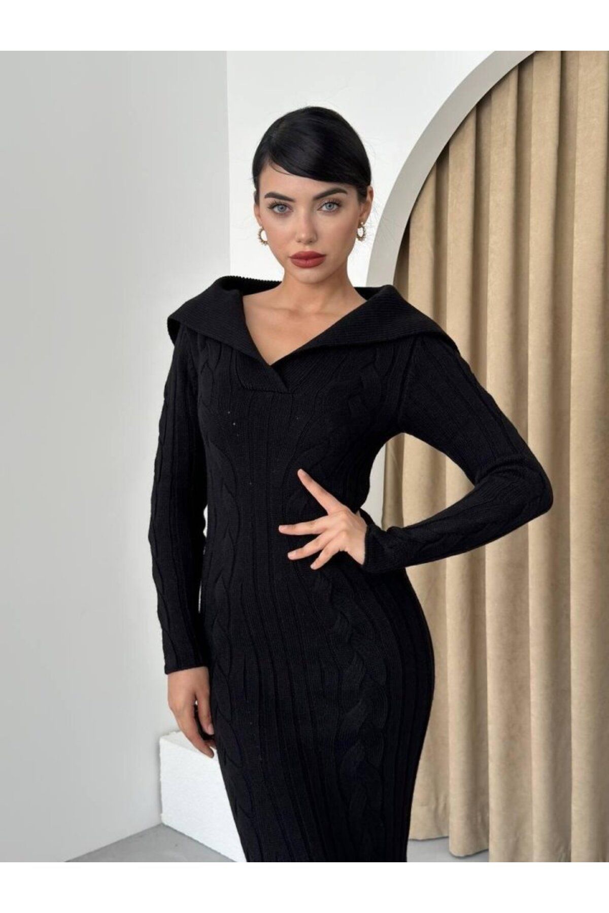ARUZ MODA Vienne Yarasa Yaka Elbise