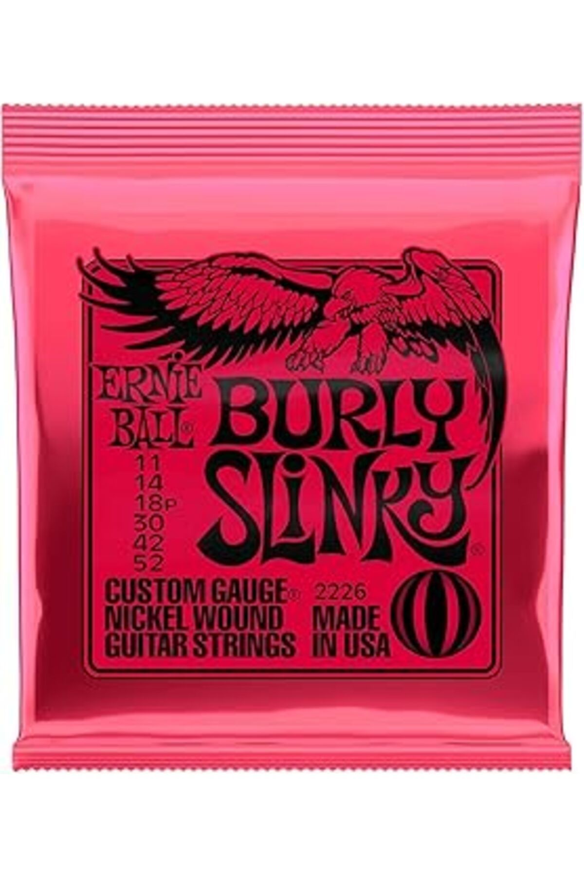 Pazarcan Ernie Ball Burly Slinky Nickelwound Electric Guitar Strings 11-52 Gauge