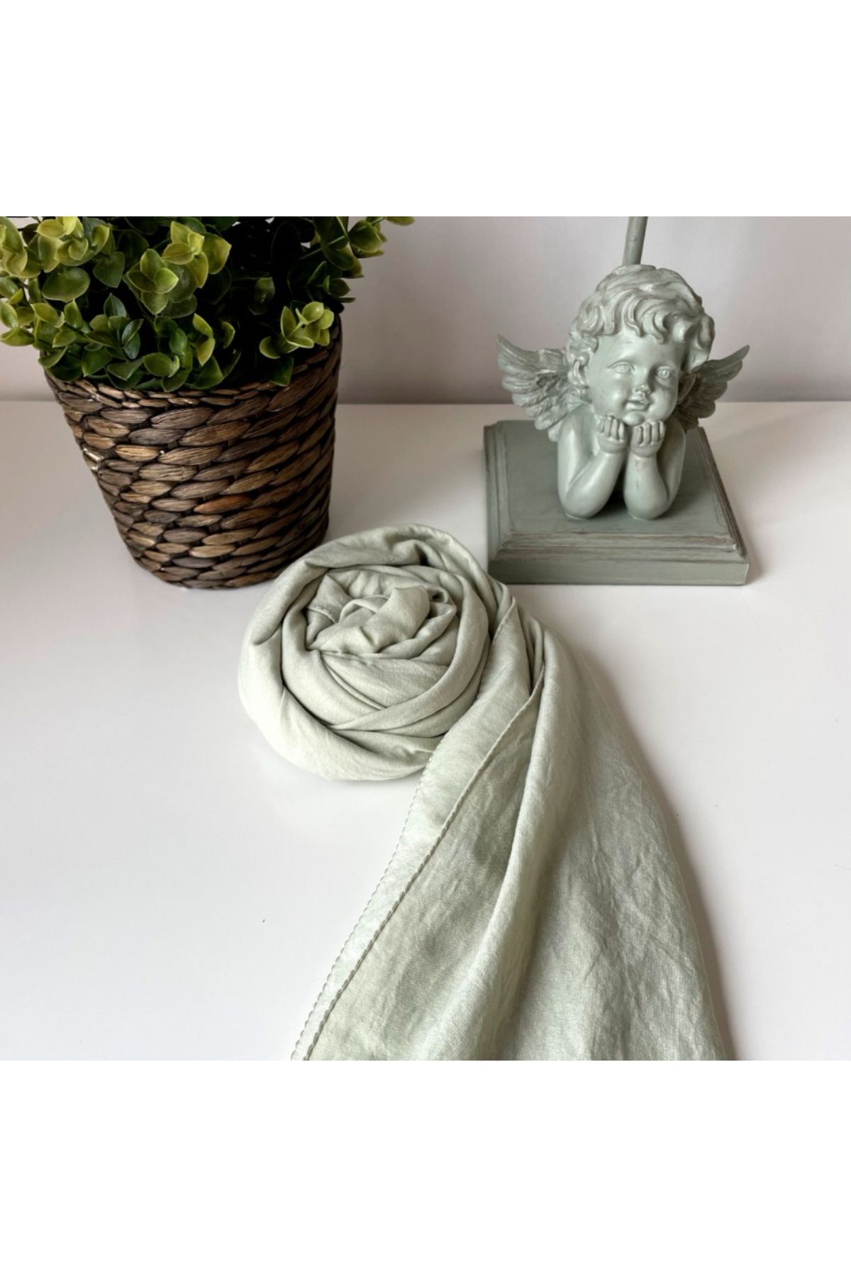 ELVİN SCARFS Düz Renk Mint Yeşili Şal