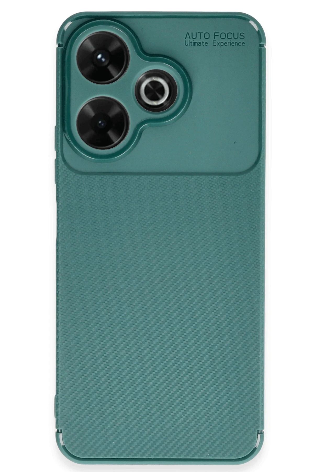 NewFace Xiaomi Redmi 13 4G Kılıf Auto Focus Karbon Kapak - Koyu Yeşil SVLRS