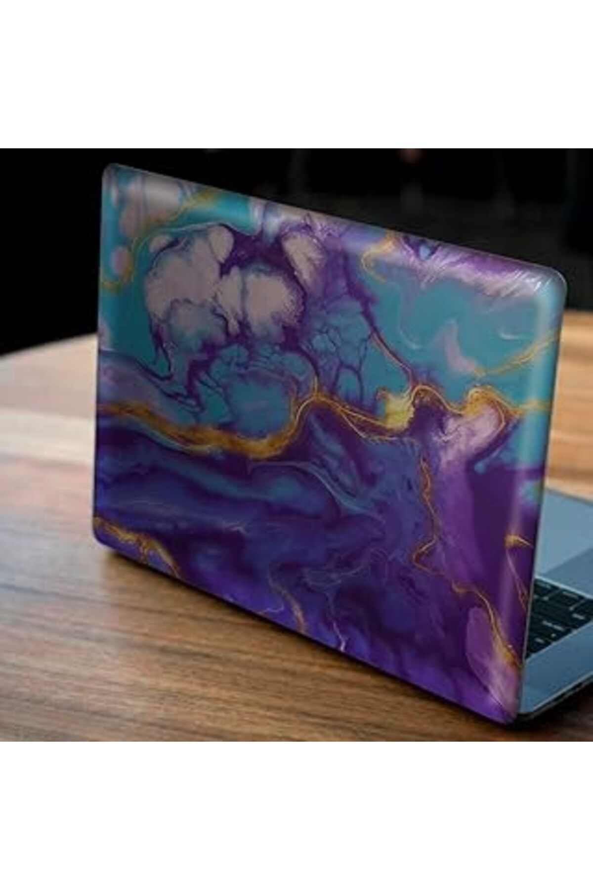 nazeninstoğu Artikel Mor Ebruli Desen Notebook Sticker
