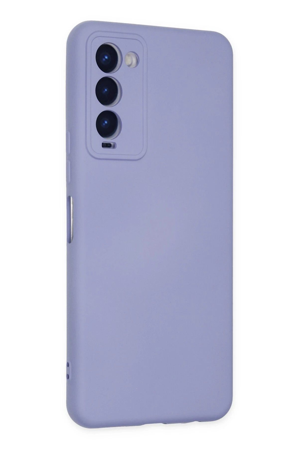NewFace Tecno Camon 18 Kılıf Nano içi Kadife Silikon - Lila BSTMY