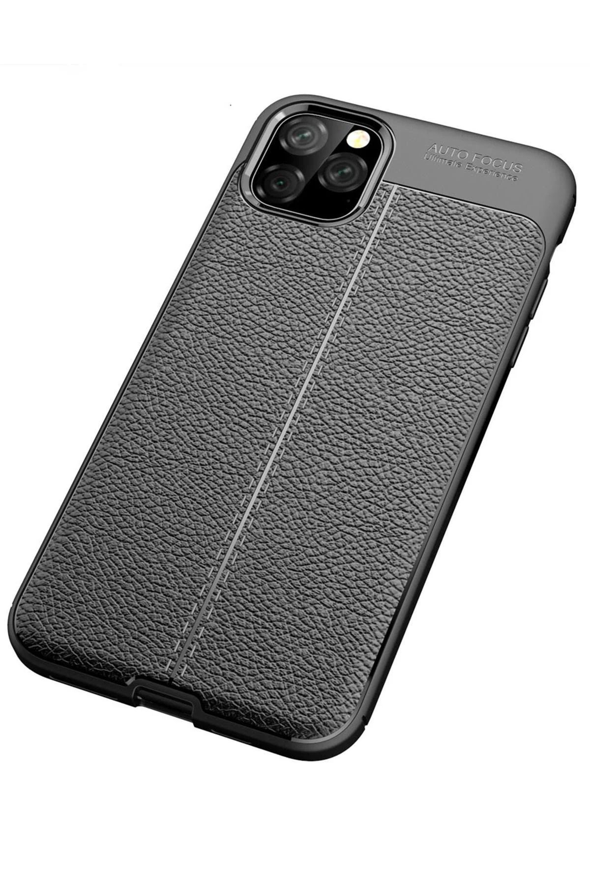 NewFace iPhone 11 Pro Max Kılıf Auto Focus Kapak - Siyah BSTMY