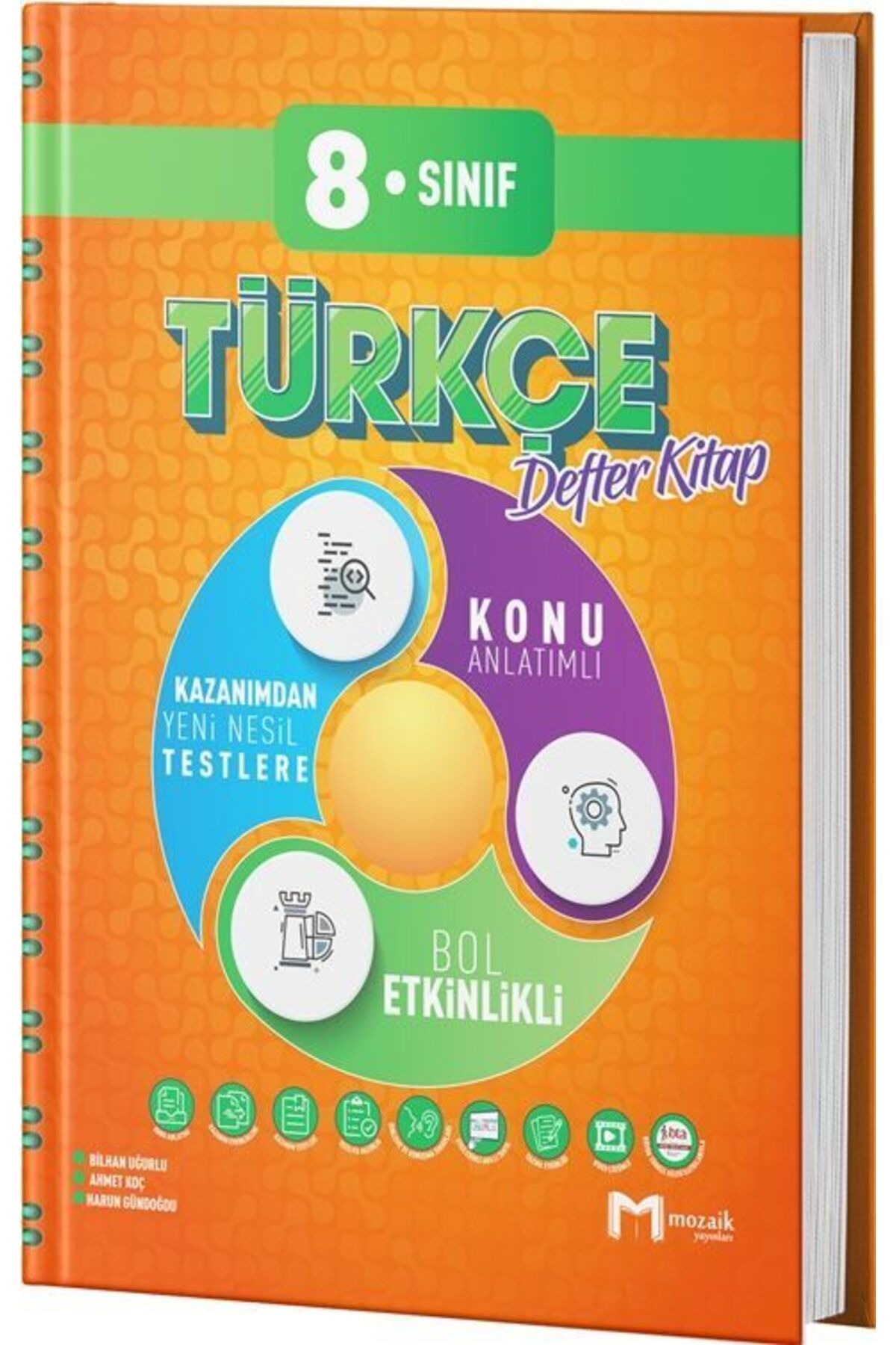Mozaik Yayınları Mozaik Yayınları 8. Sınıf Türkçe İntro Defter Kitap