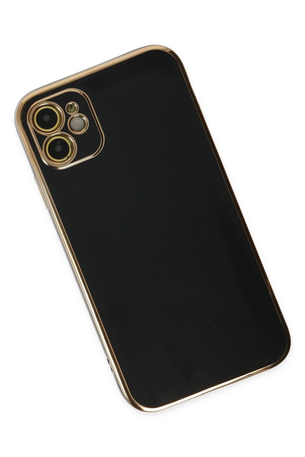 NewFace iPhone 12 Kılıf Volet Silikon - Siyah BSTMY