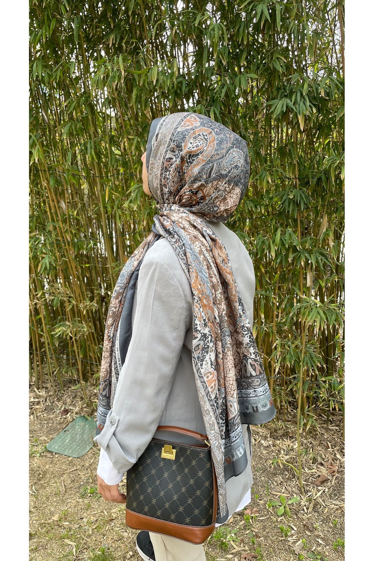 ELVİN SCARFS Etnik desen soft şal