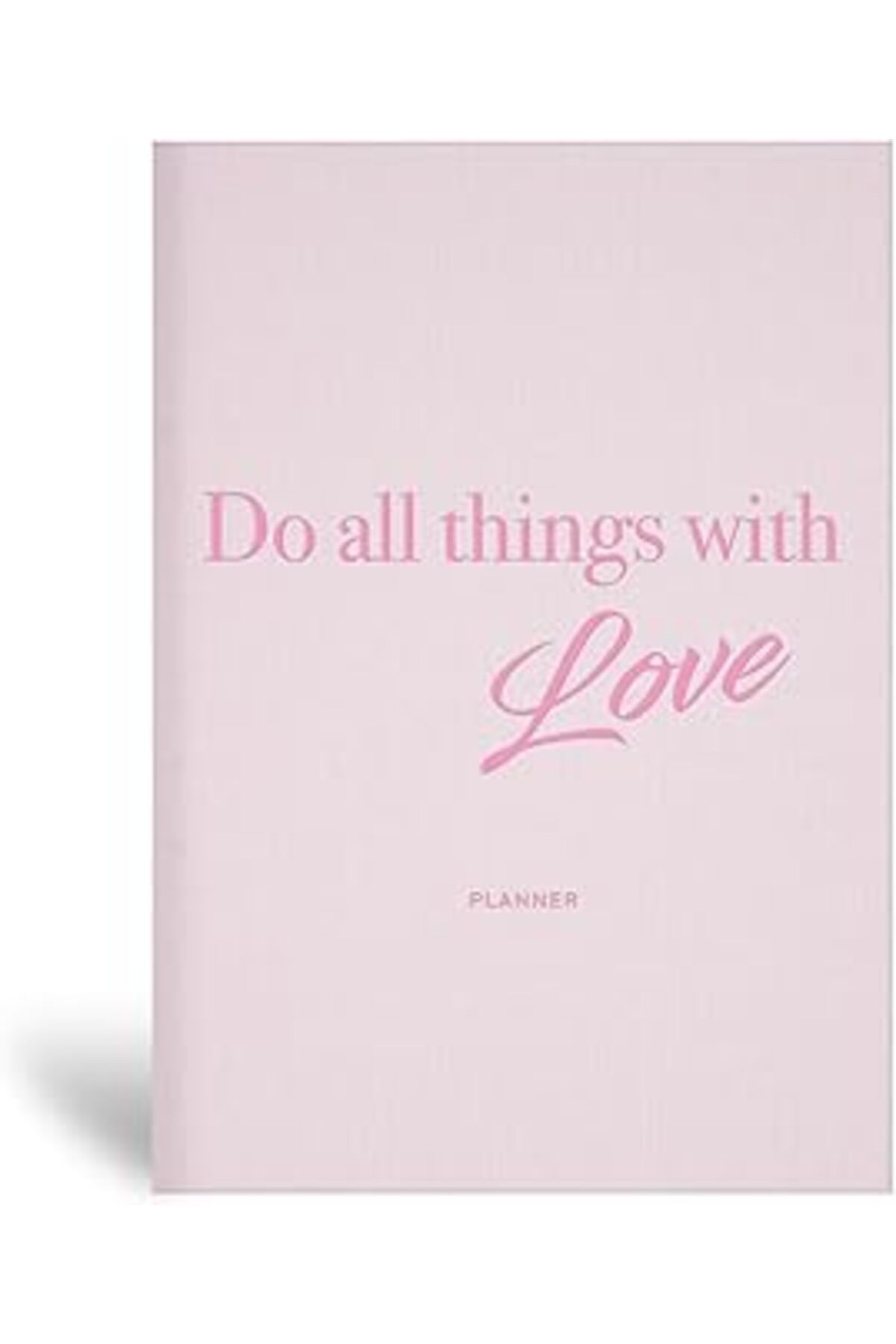 NZM TİCARET Le Color 15X21 Keten Süresiz Planlayıcı Ajanda Defter Pembe