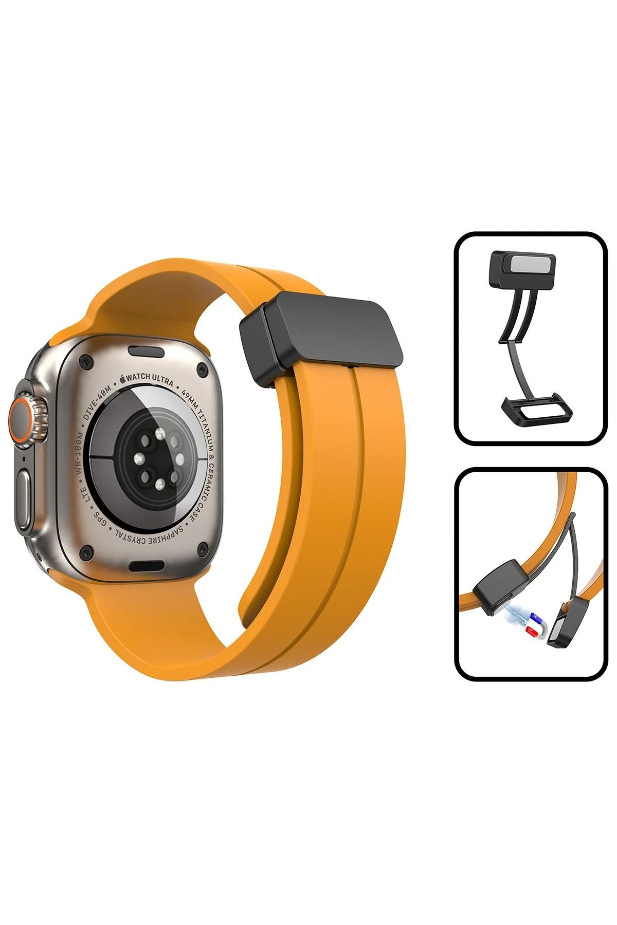 NewFace Apple Watch 38mm KR412 Elegance Stylısh Kordon - Kırmızı BSTMY
