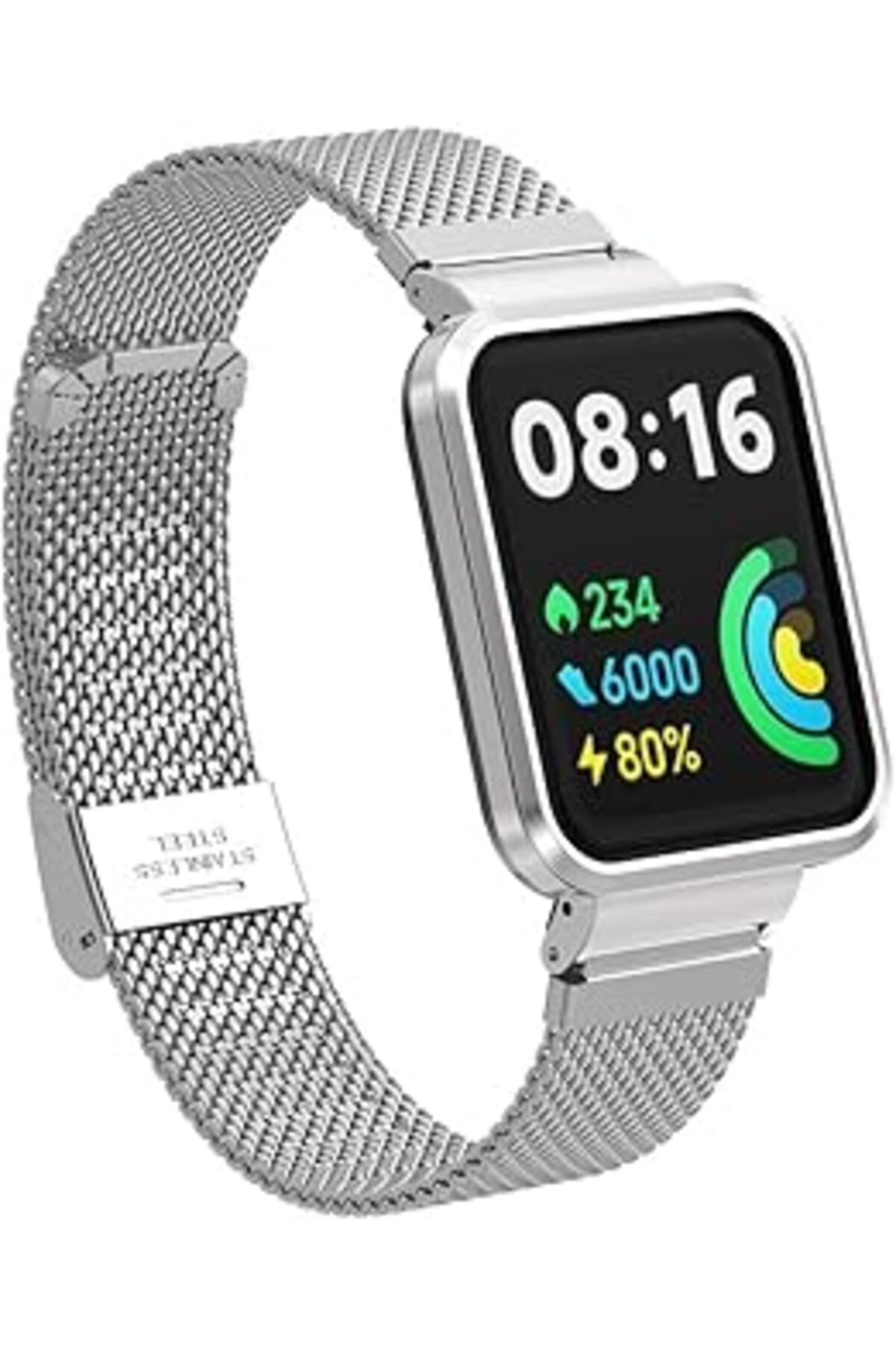 karadağsb Zore Xiaomi İle Uyumlu Redmi 2 Lite Krd-59 Metal Kordon Gümüş