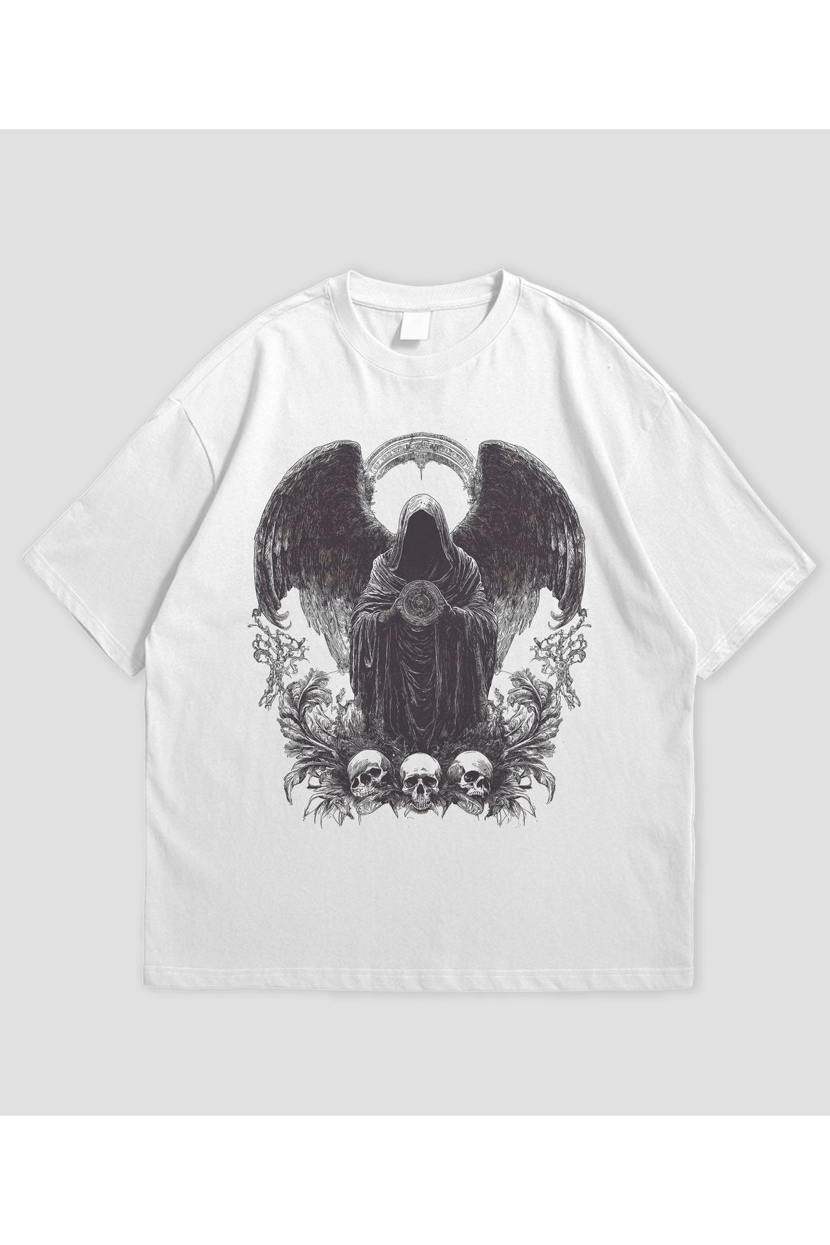 SVART WEAR Dark Angel Tasarımlı Unisex Oversize T-shirt