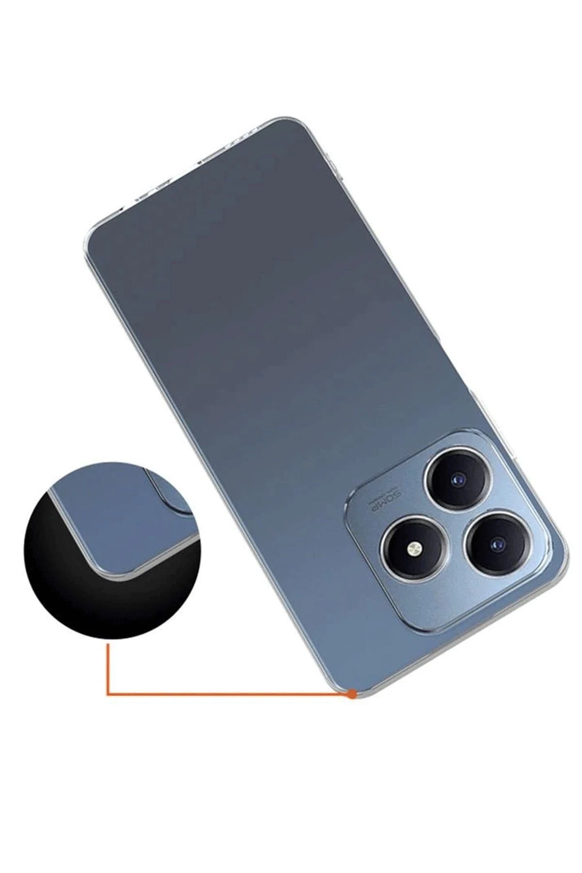 NewFace Realme C61 Kılıf Lüx Şeffaf Silikon BSTMY