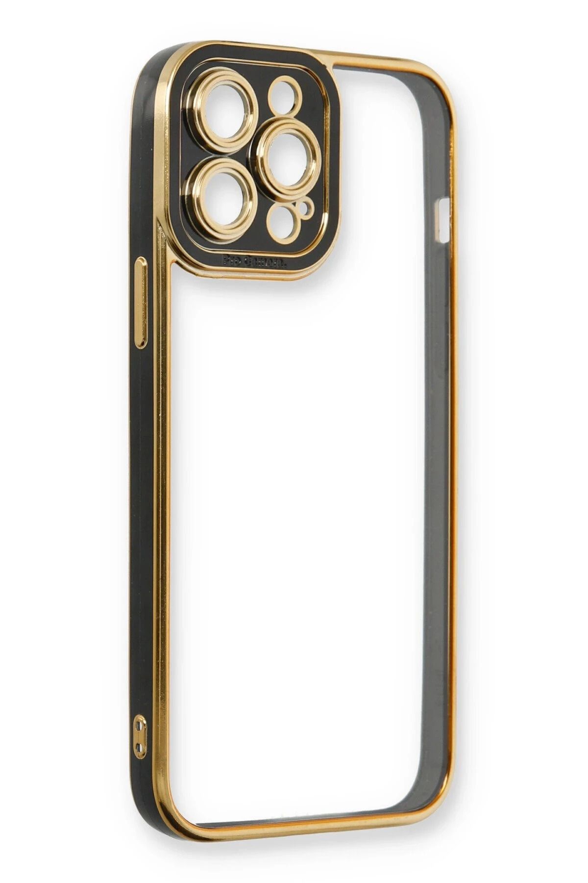 NewFace iPhone 13 Pro Max Kılıf Liva Lens Silikon - Siyah SVLRS