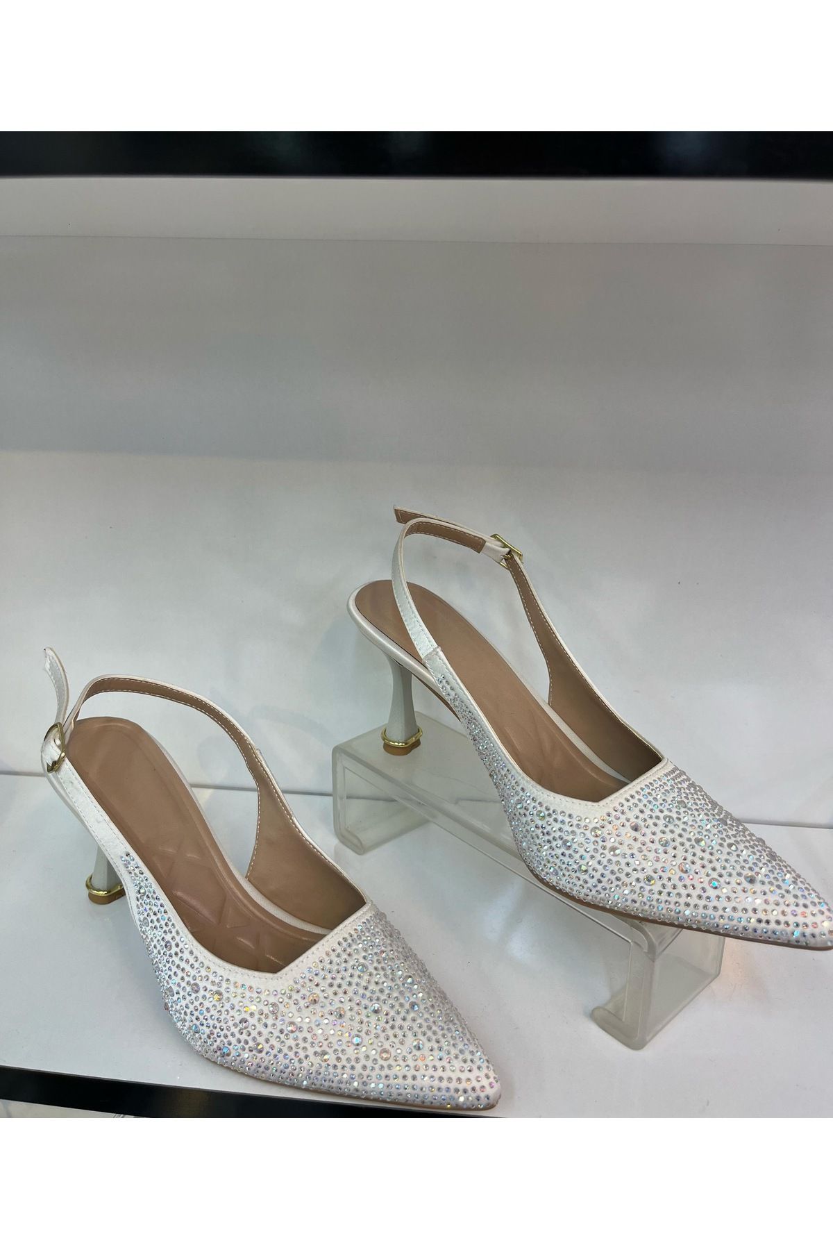 Forever Taşlı kadın abiye stiletto