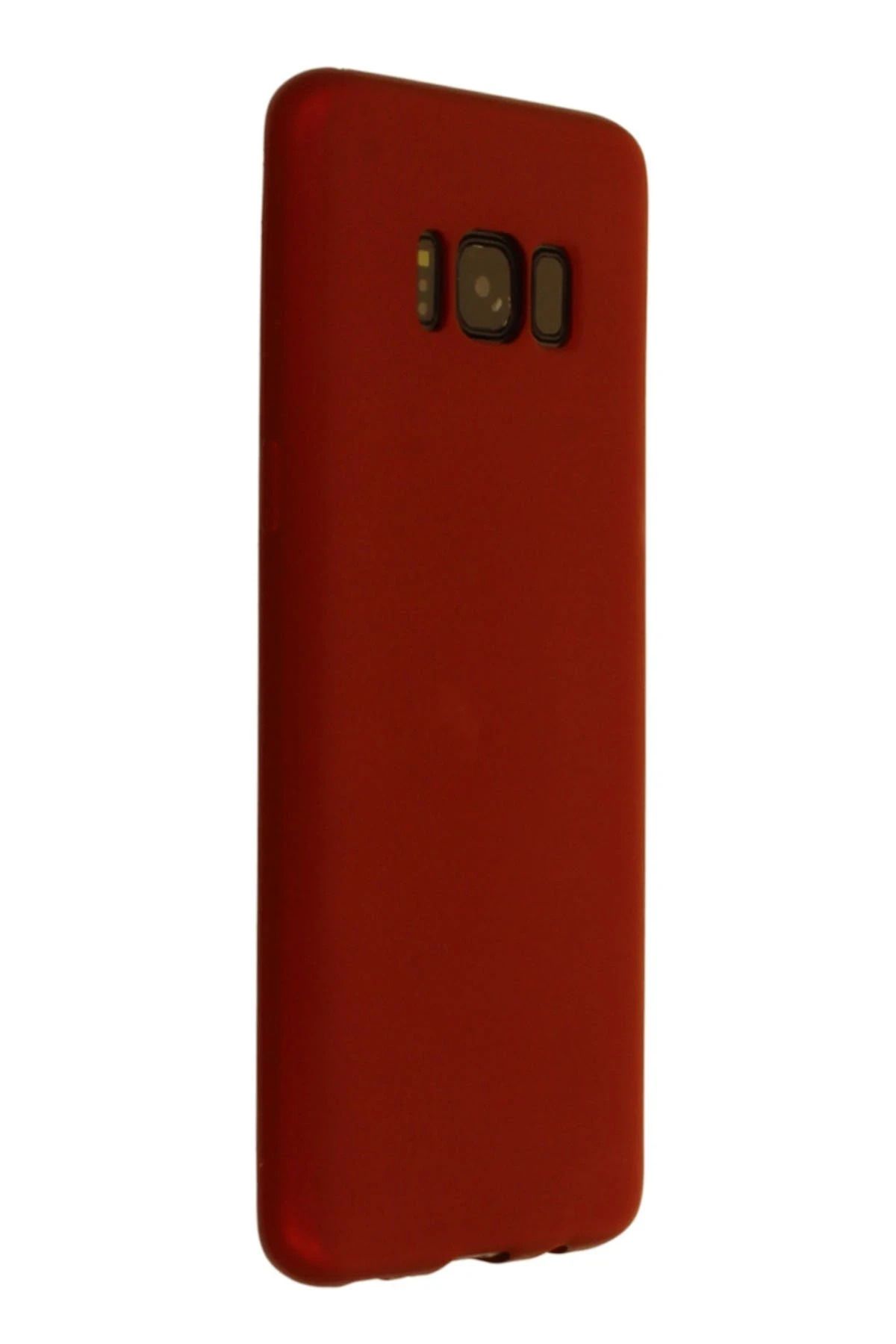 NewFace Samsung Galaxy S8 Kılıf First Silikon - Bordo NRMSA
