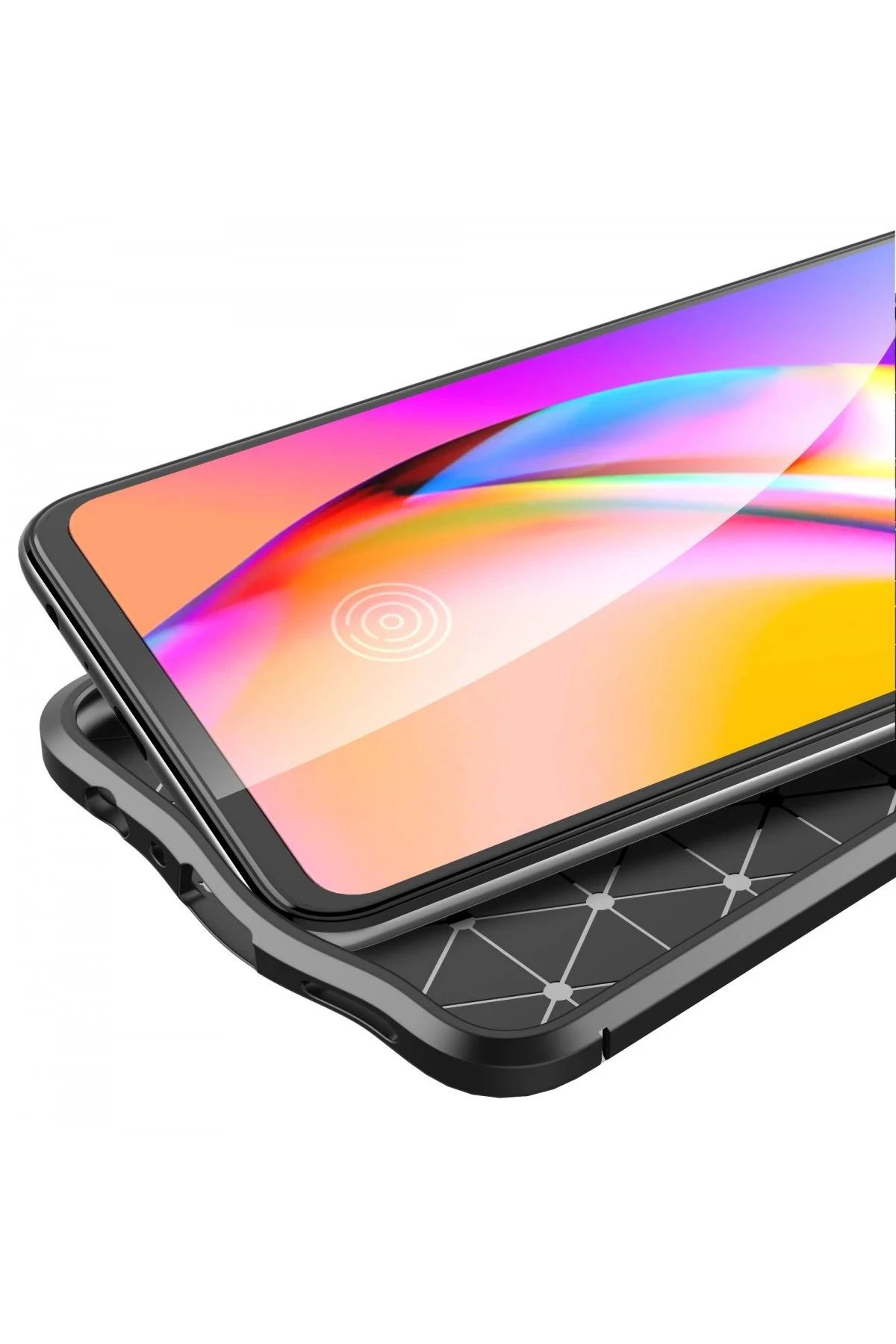 NewFace Reno 5 Lite Kılıf Auto Focus Kapak - Kırmızı SVLRS