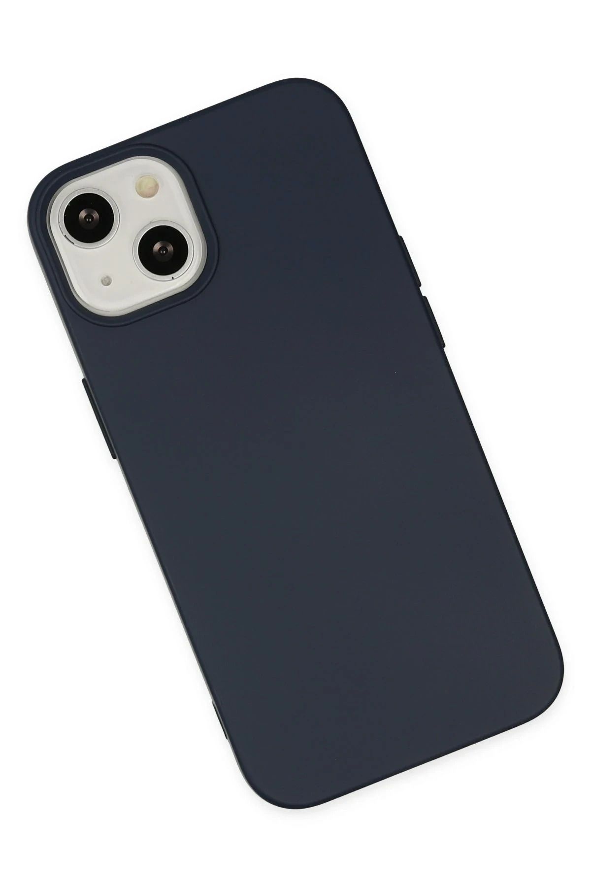 NewFace iPhone 14 Plus uyumlu Kılıf Nano içi Kadife Silikon - Lacivert BSTMY