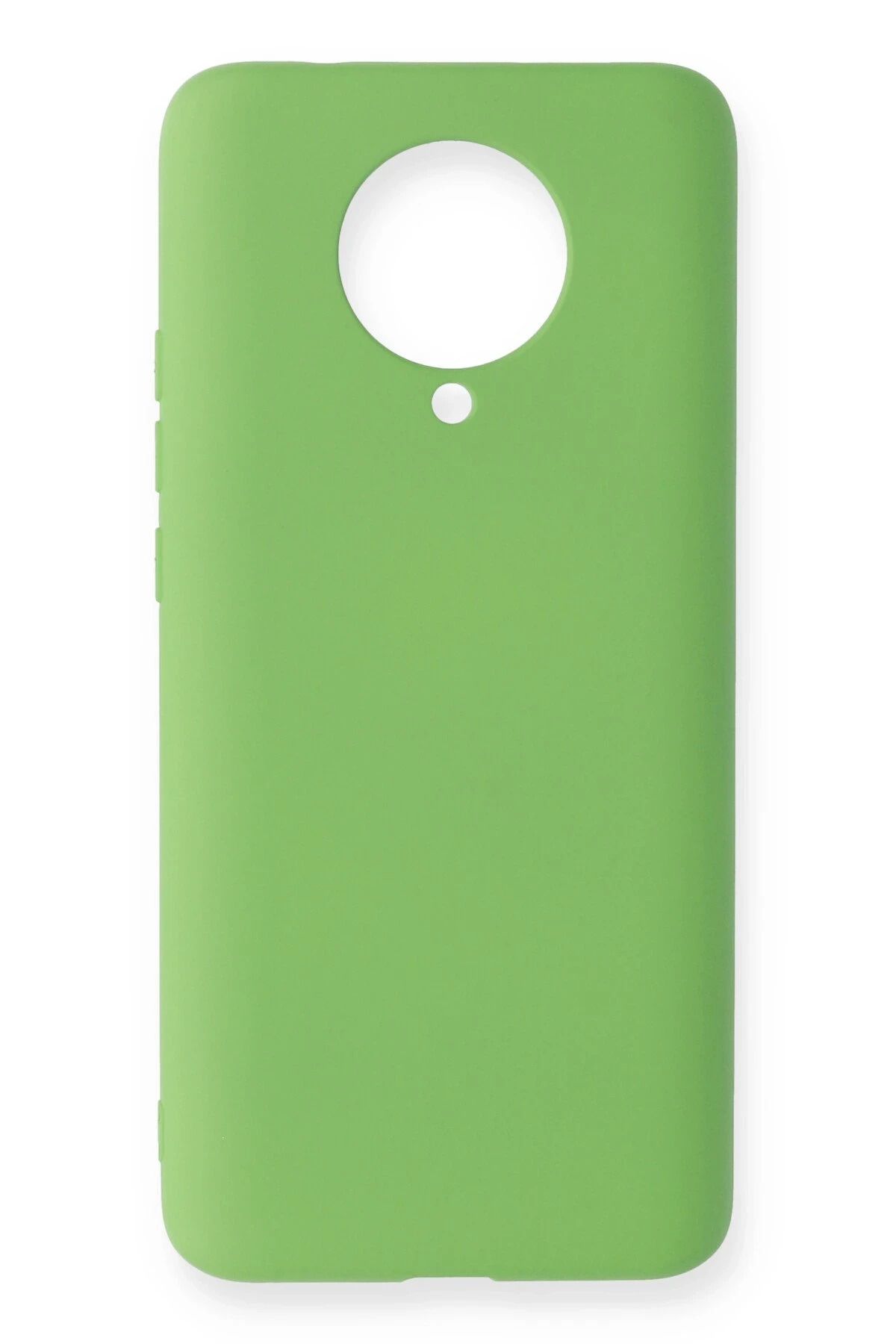 NewFace Xiaomi Redmi K30 Pro Uyumlu  Kılıf Nano içi Kadife Silikon - Yeşil BSTMY