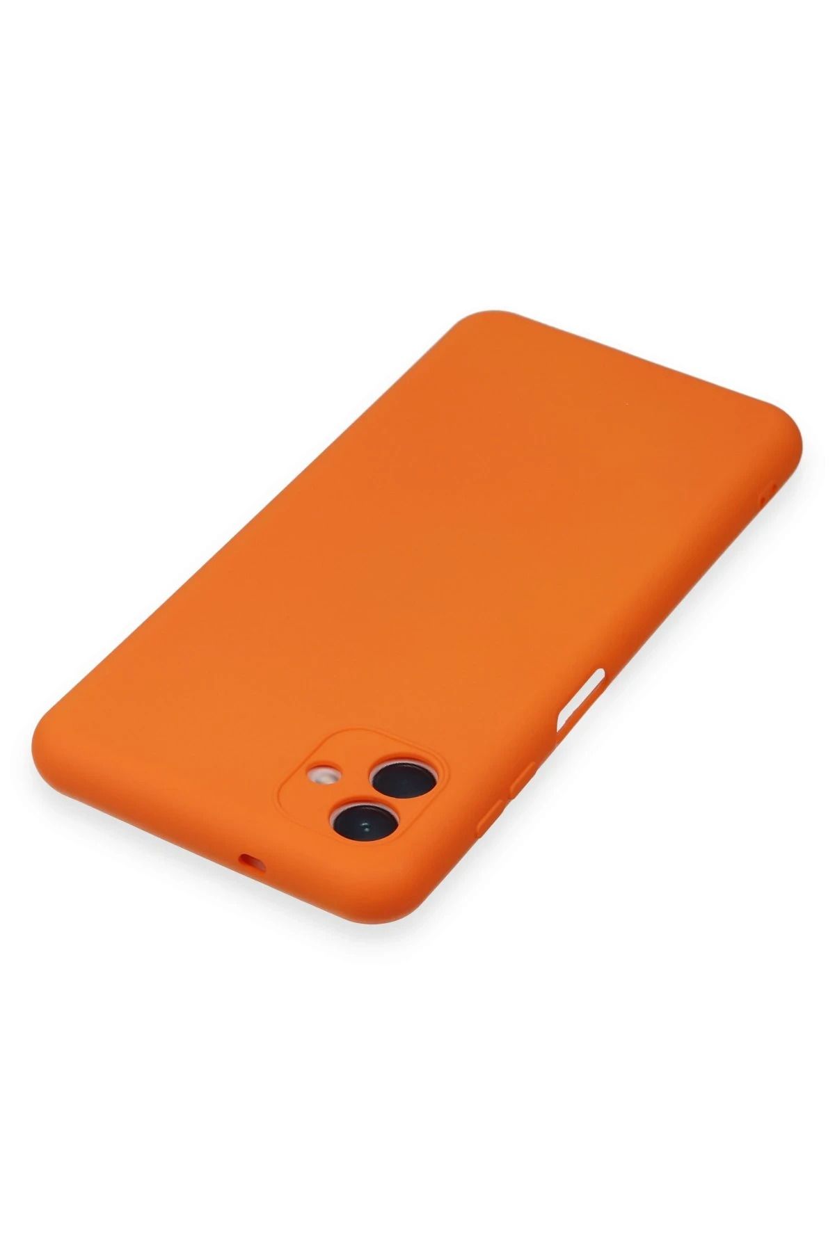 NewFace Galaxy A04 Uyumlu Kılıf Nano içi Kadife Silikon - Turuncu BSTMY