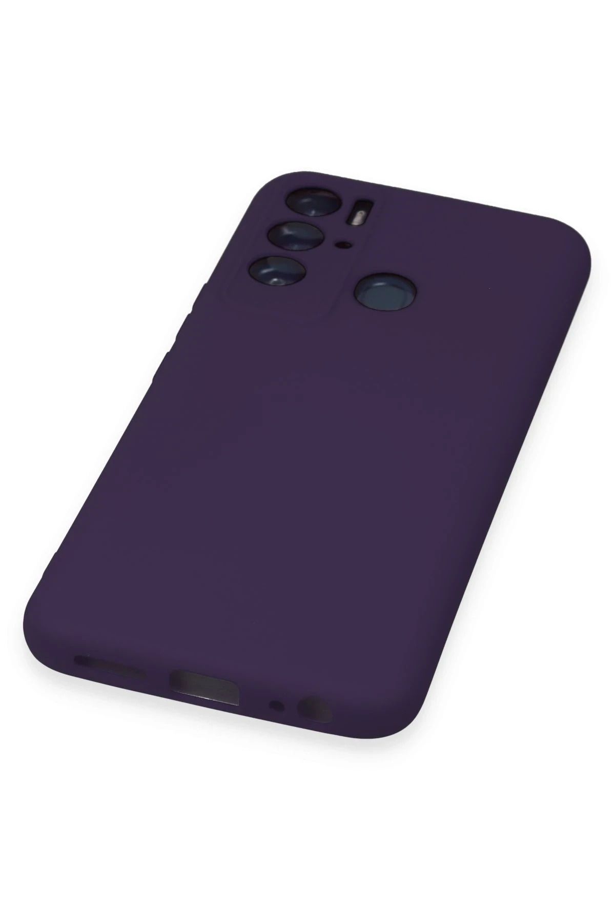 NewFace Tecno Pova Neo Uyumnlu Kılıf Nano içi Kadife Silikon - Mor BSTMY