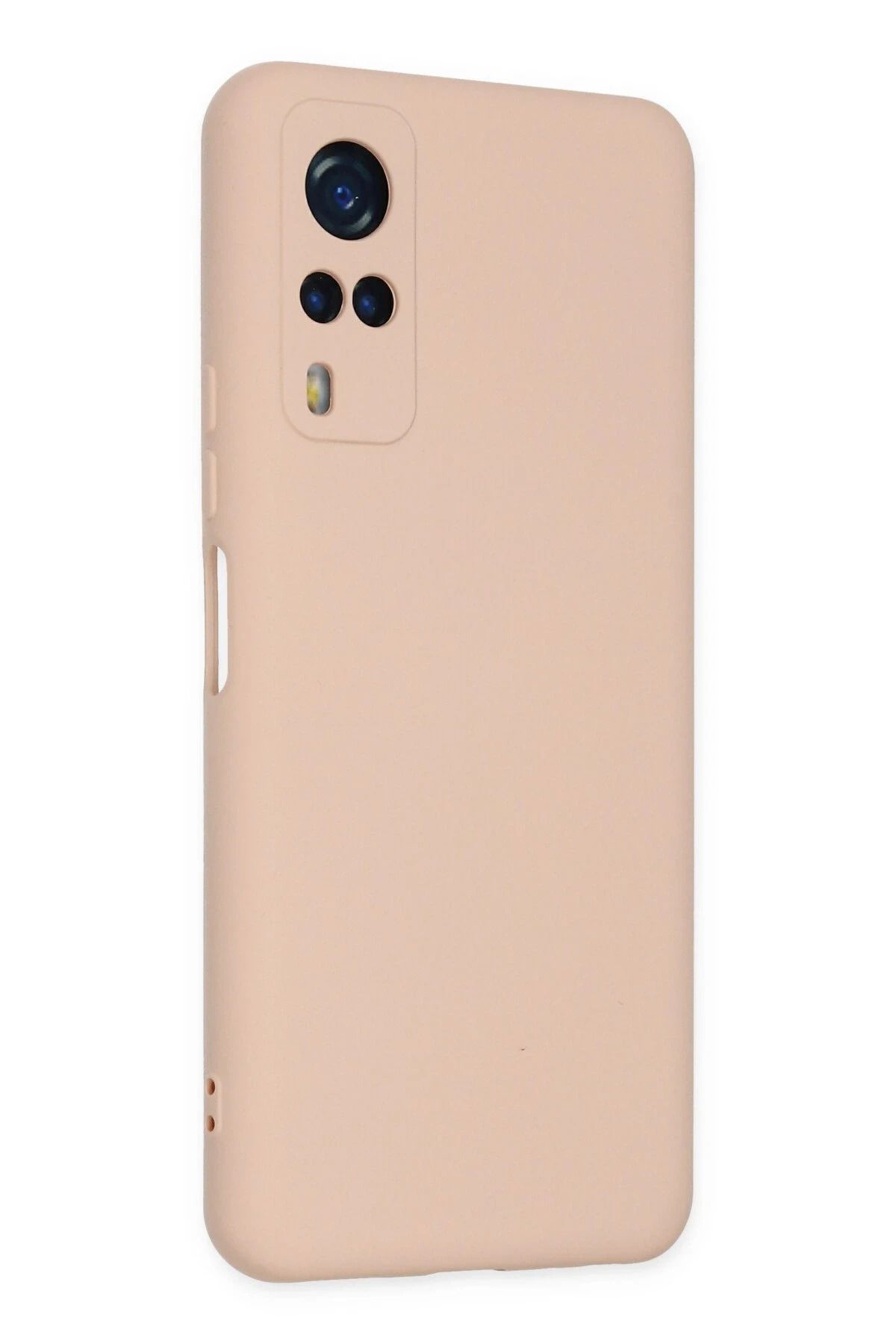 NewFace Vivo Y53S Kılıf Nano içi Kadife Silikon - Pudra