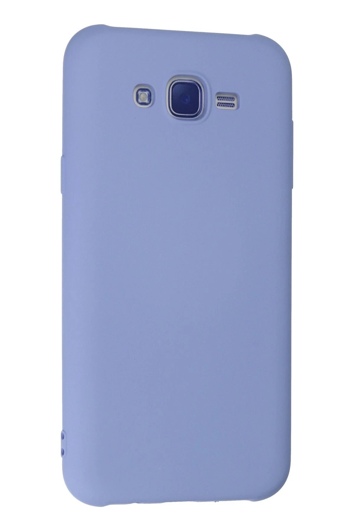 NewFace Galaxy J7 Uyumlu Kılıf Nano içi Kadife Silikon - Lila BSTMY