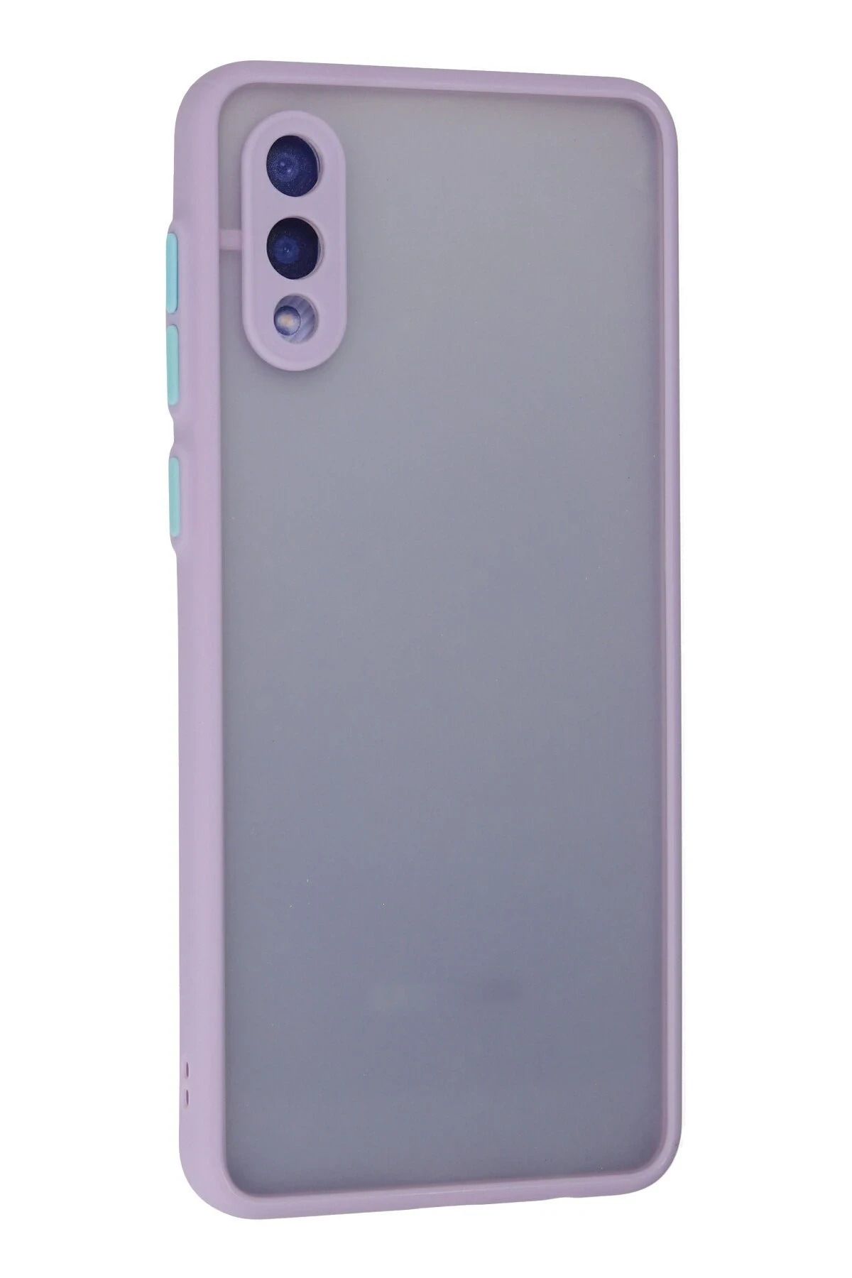 NewFace Samsung Galaxy A02 Kılıf Montreal Silikon Kapak - Mor BSTMY