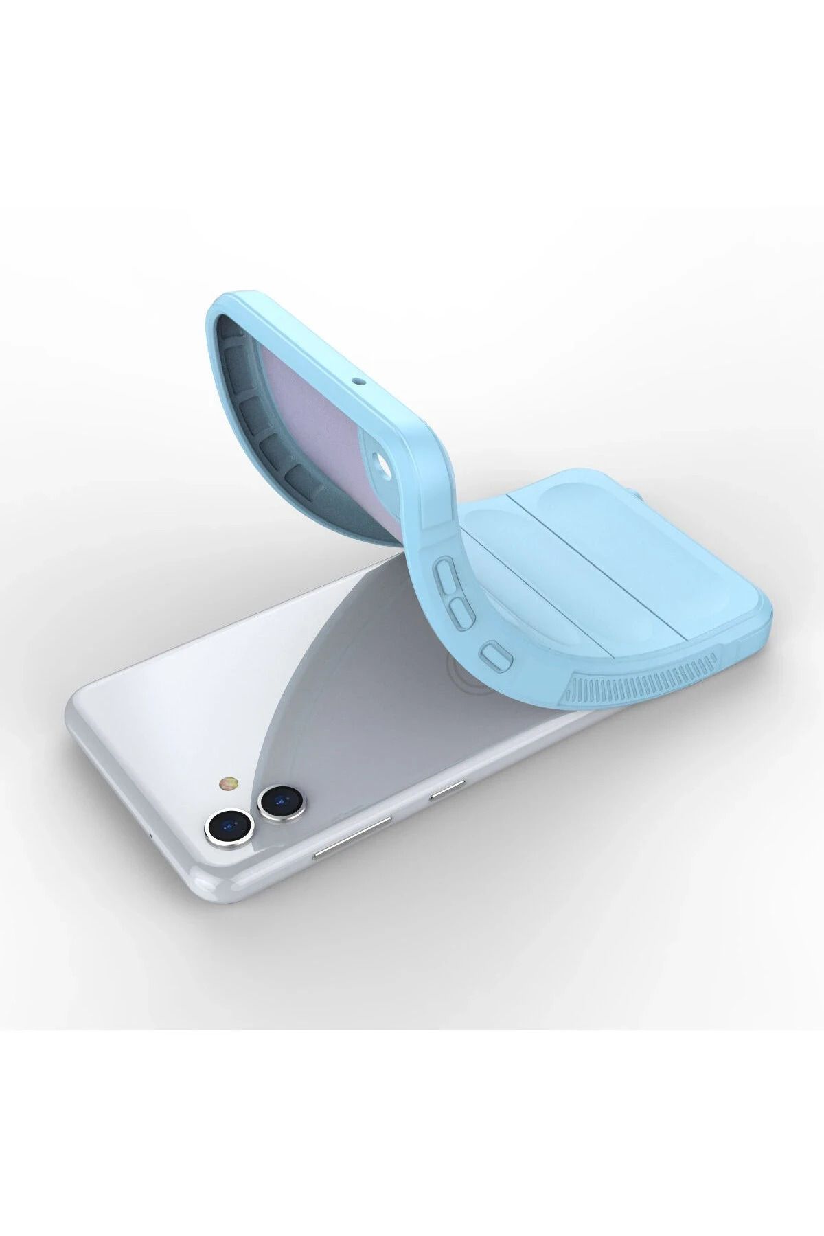 NewFace Galaxy A04E uyumlu Kılıf Optimum Silikon - Sky Blue NRMSA