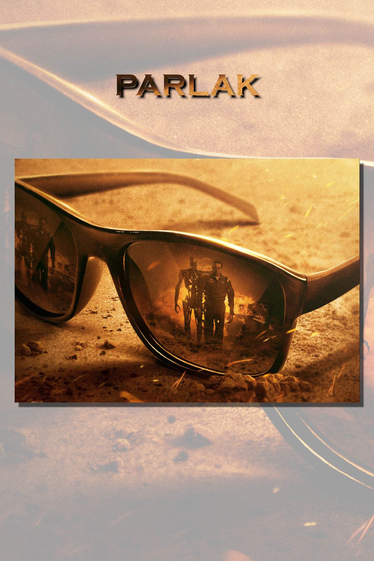 CALLWOOD Terminator Çerçevesiz Film Tablo,Poster - Duvar Kağıdı Yüksek Kaliteli Baskı