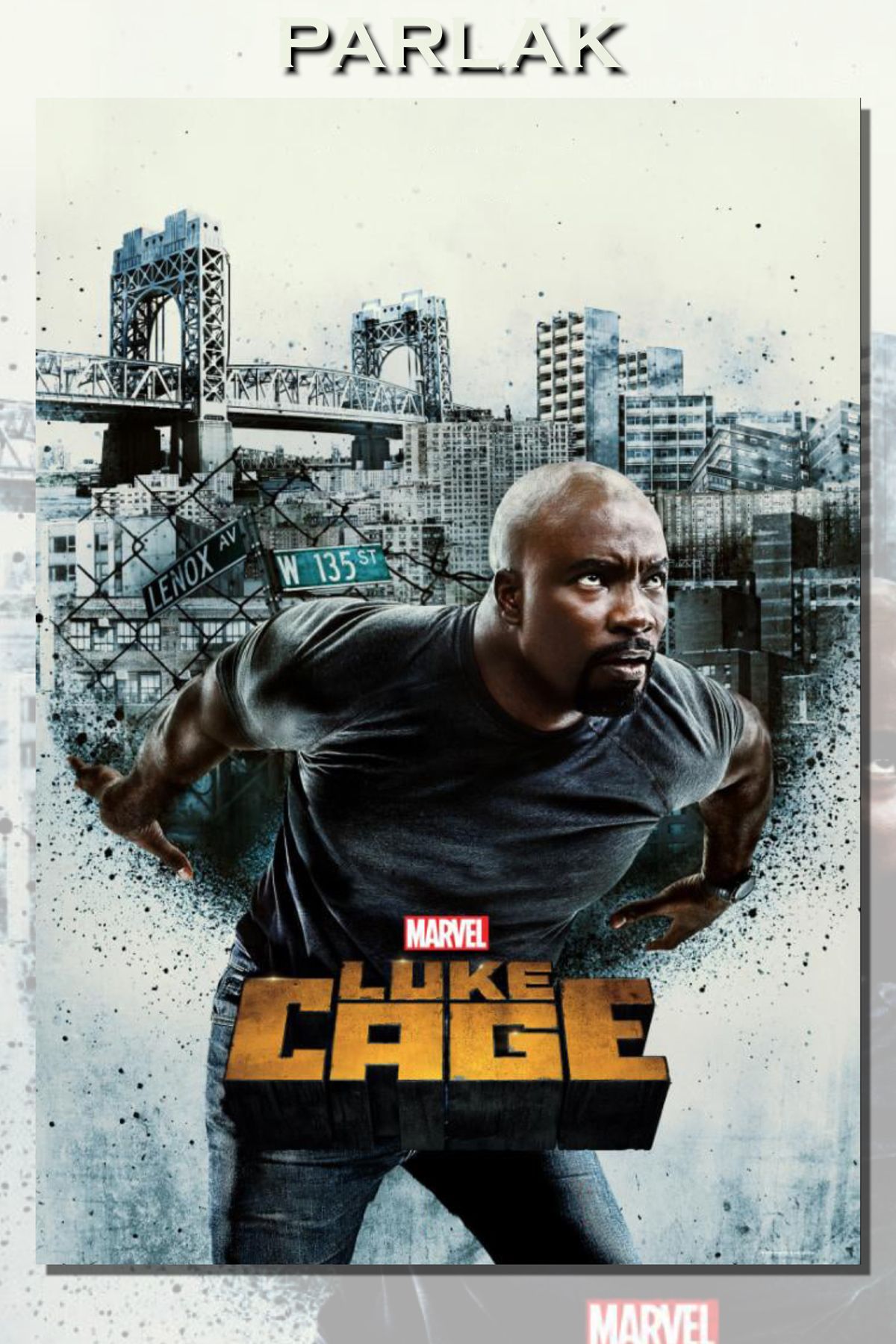 CALLWOOD Luke Cage Çerçevesiz DiziTablo,Poster - Duvar Kağıdı Yüksek Kaliteli Baskı
