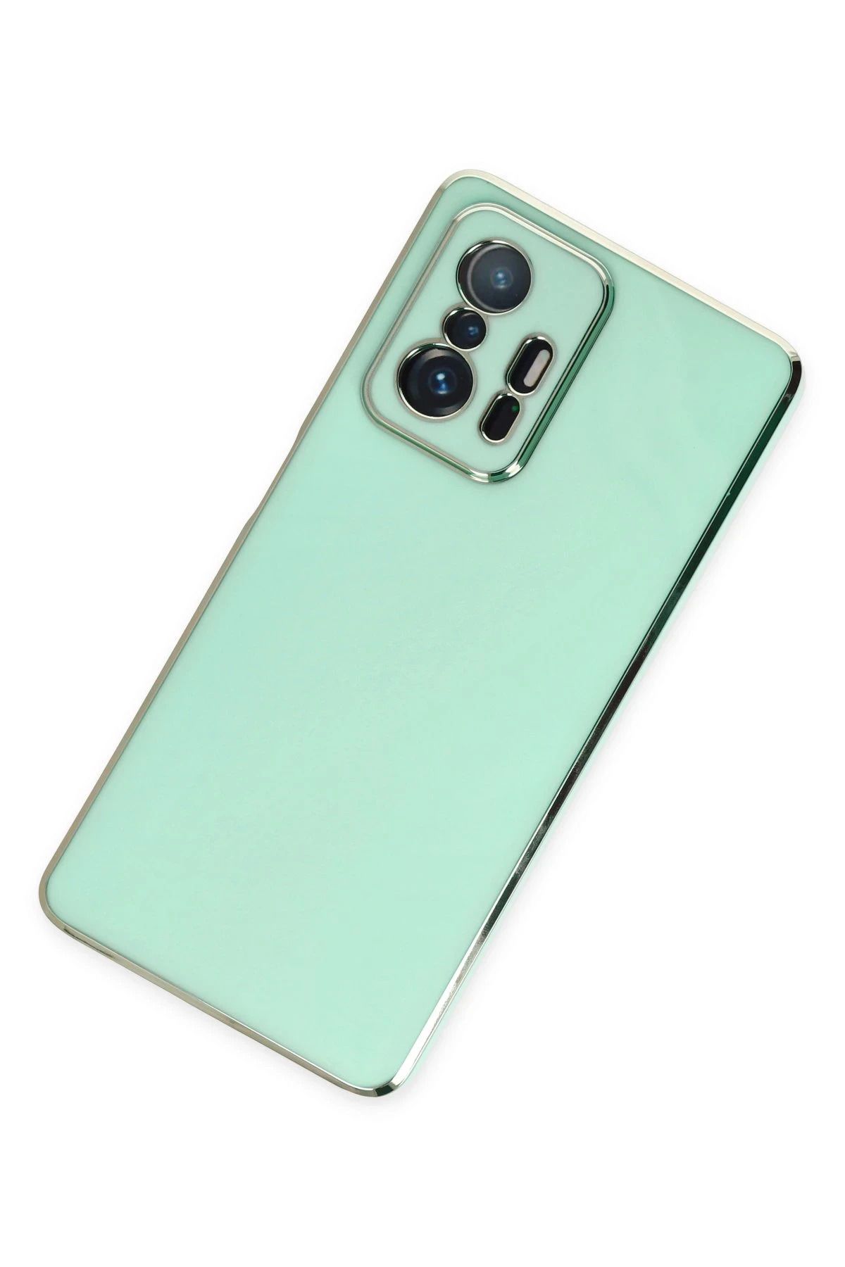 NewFace Xiaomi Mi 11T Pro Kılıf Volet Silikon - Açık Yeşil BSTMY