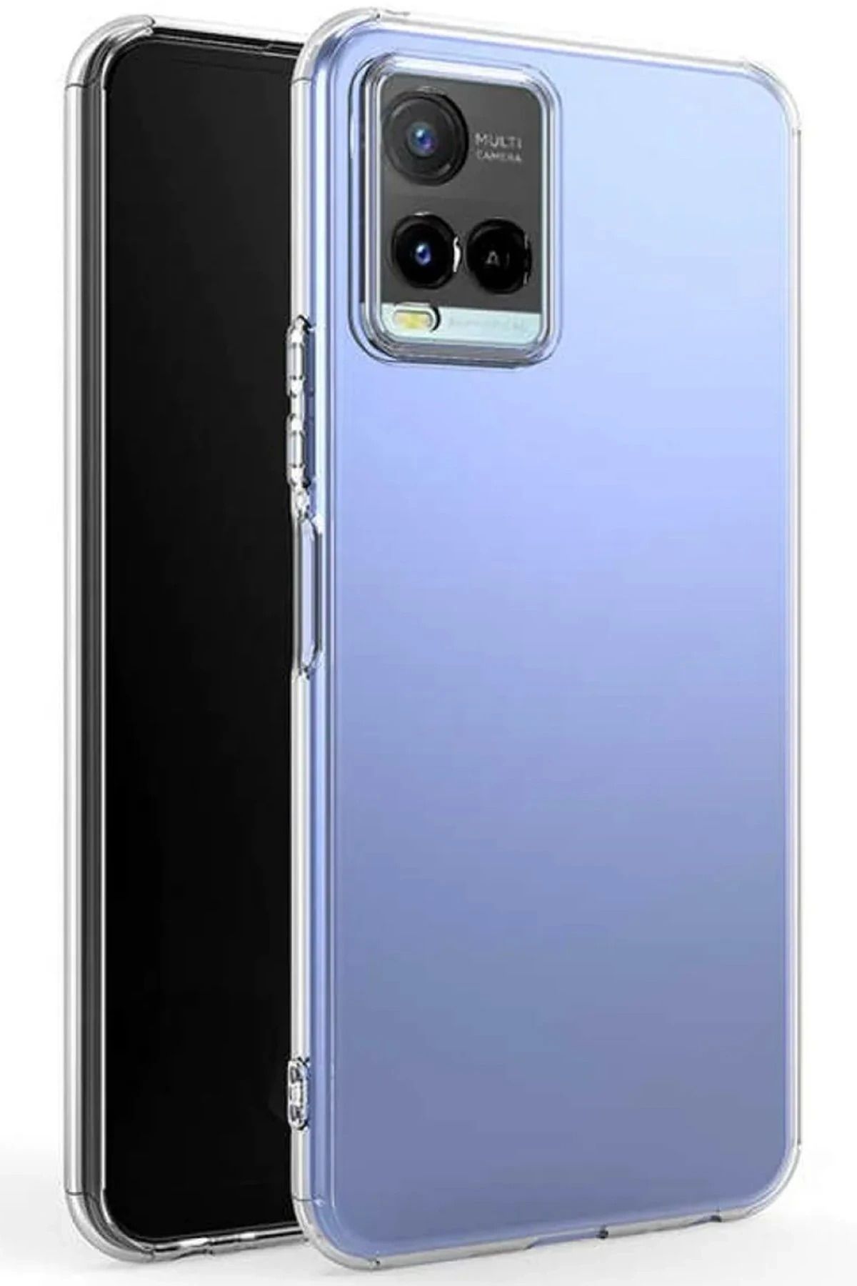 NewFace Vivo Y21S Kılıf Lüx Şeffaf Silikon SVLRS