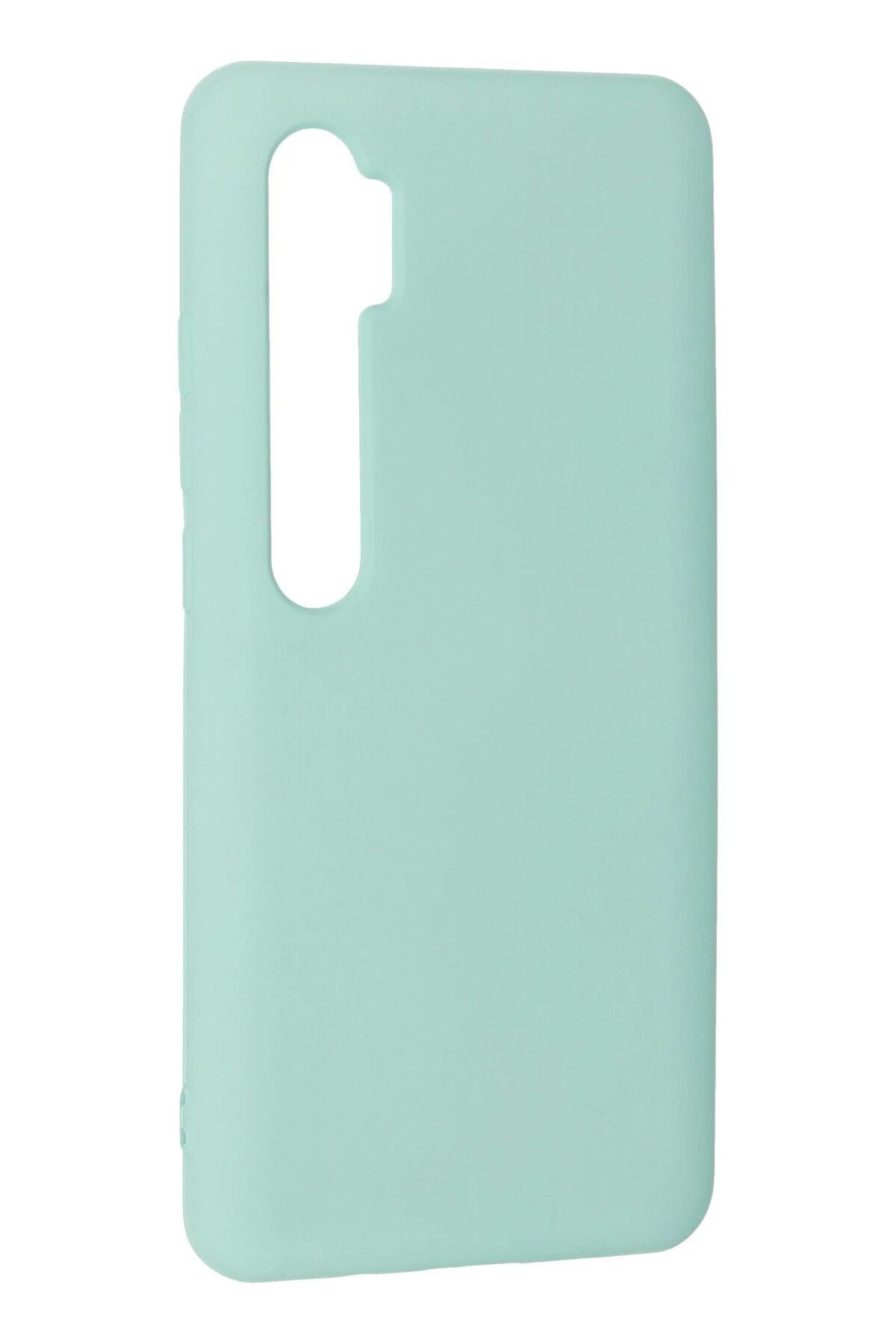 NewFace Xiaomi Mi Note 10 Lite Uyumlu Kılıf Nano içi Kadife Silikon - Turkuaz BSTMY