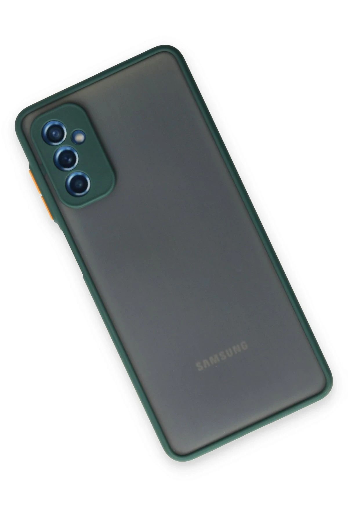NewFace Samsung Galaxy M52 5G Kılıf Montreal Silikon Kapak - Yeşil DPMAH
