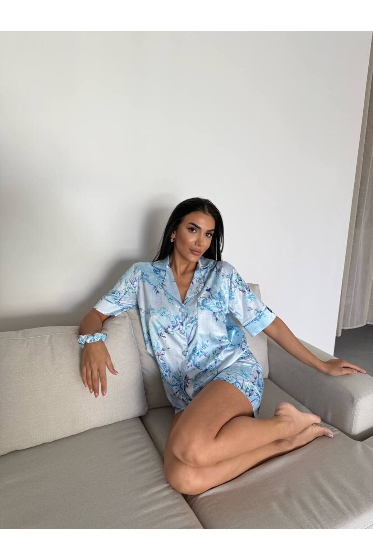MODA Saten Pijama Takımı