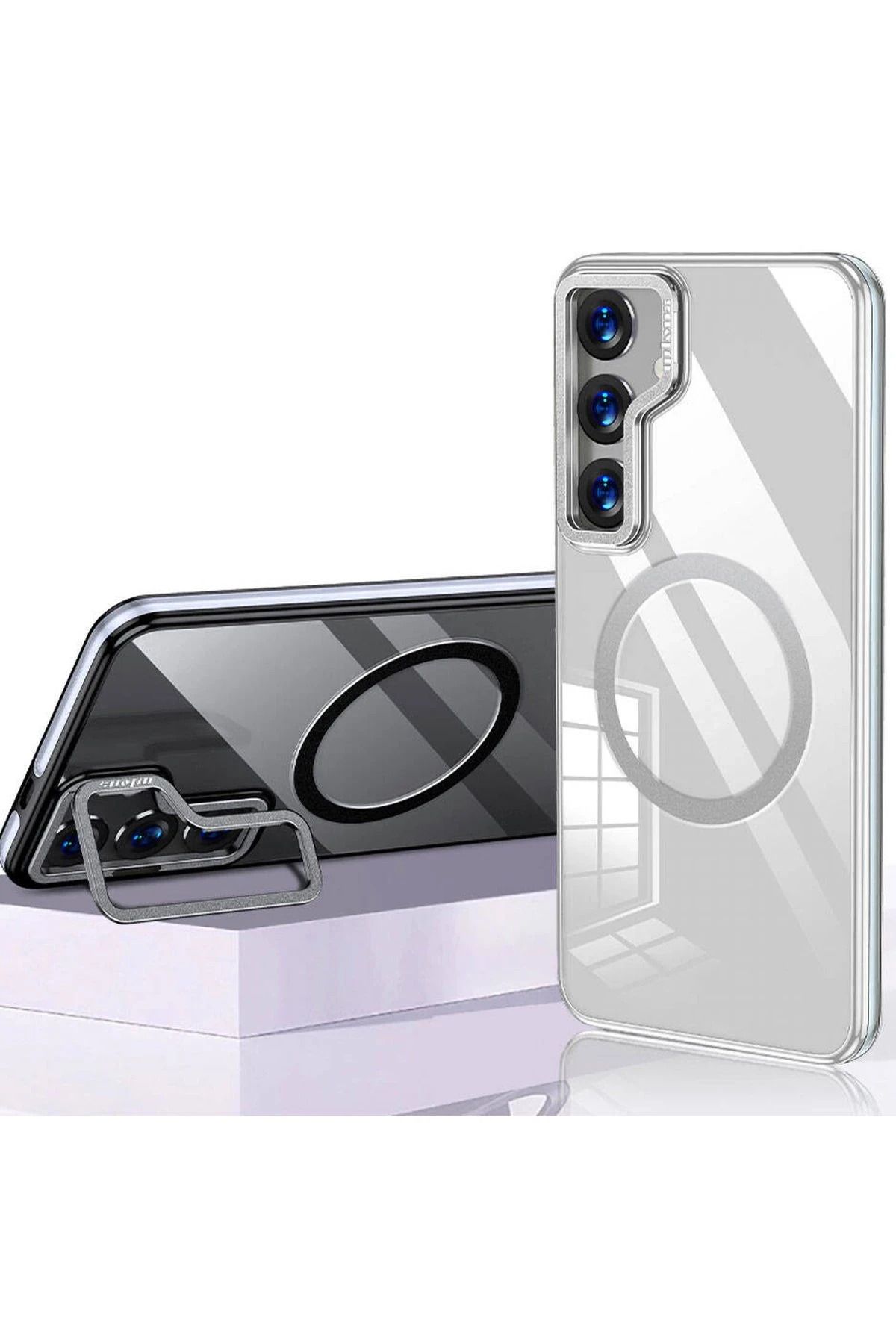 Joko Samsung Galaxy S24 Crystal Magsafe Kapak - Şeffaf BSTMY