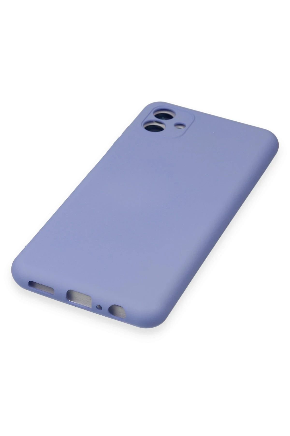 NewFace Galaxy A04 Uyumlu Kılıf Nano içi Kadife Silikon - Lila BSTMY