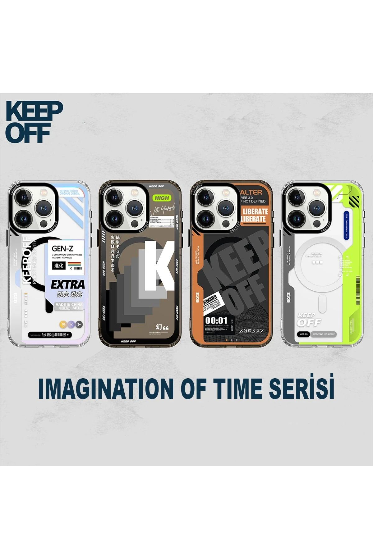 Keep Off iPhone 15 Pro Max Imagination Of Time Magsafe Kapak - Yearning For BSTMY